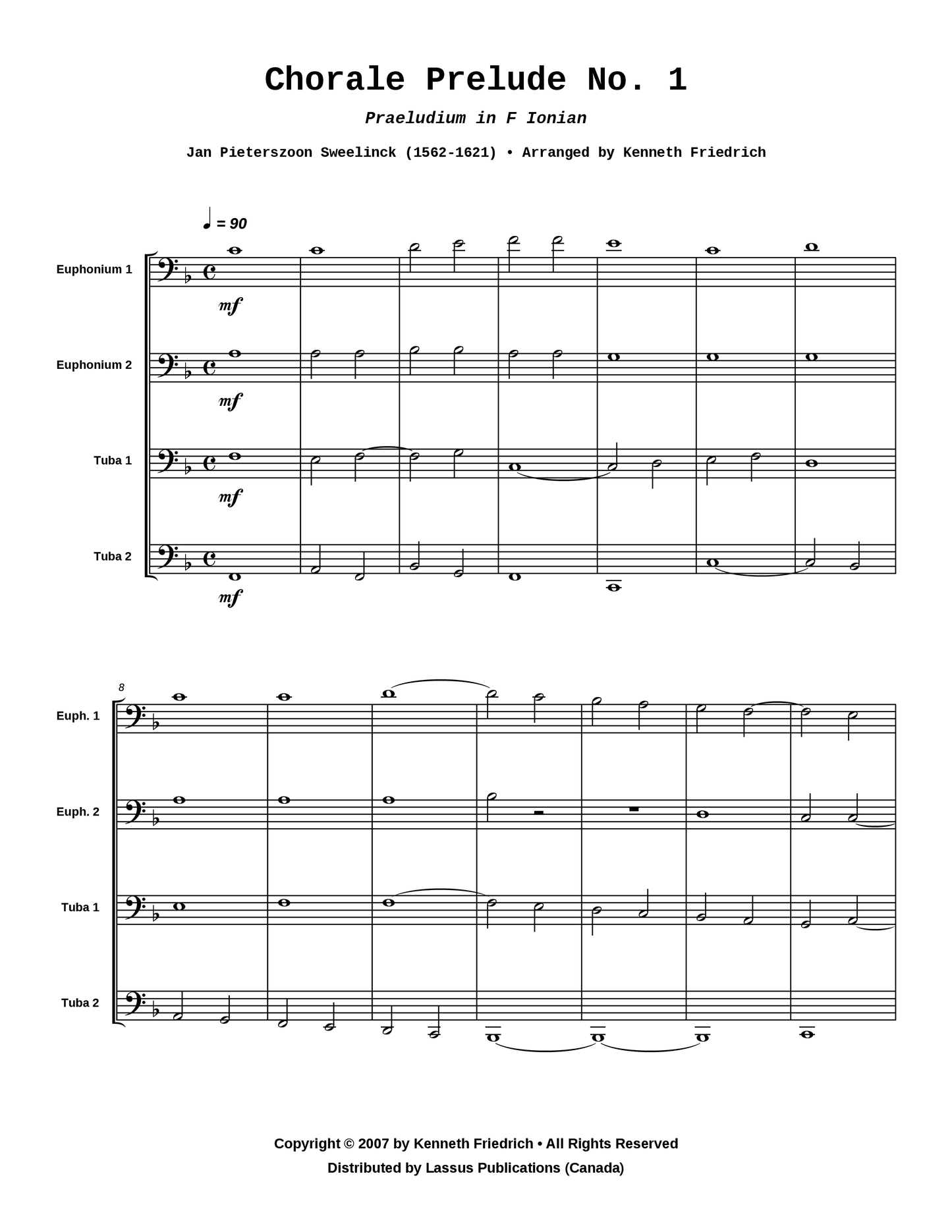 Chorale Prelude No. 1