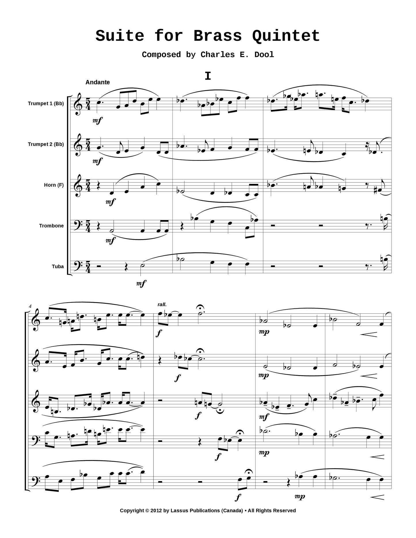 Suite for Brass Quintet