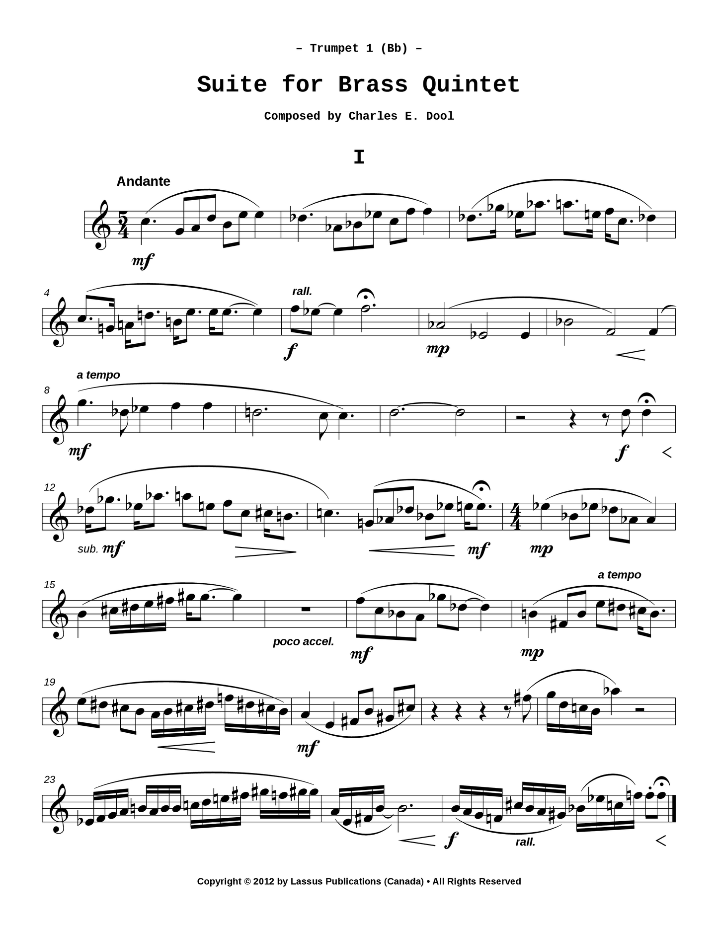 Suite for Brass Quintet