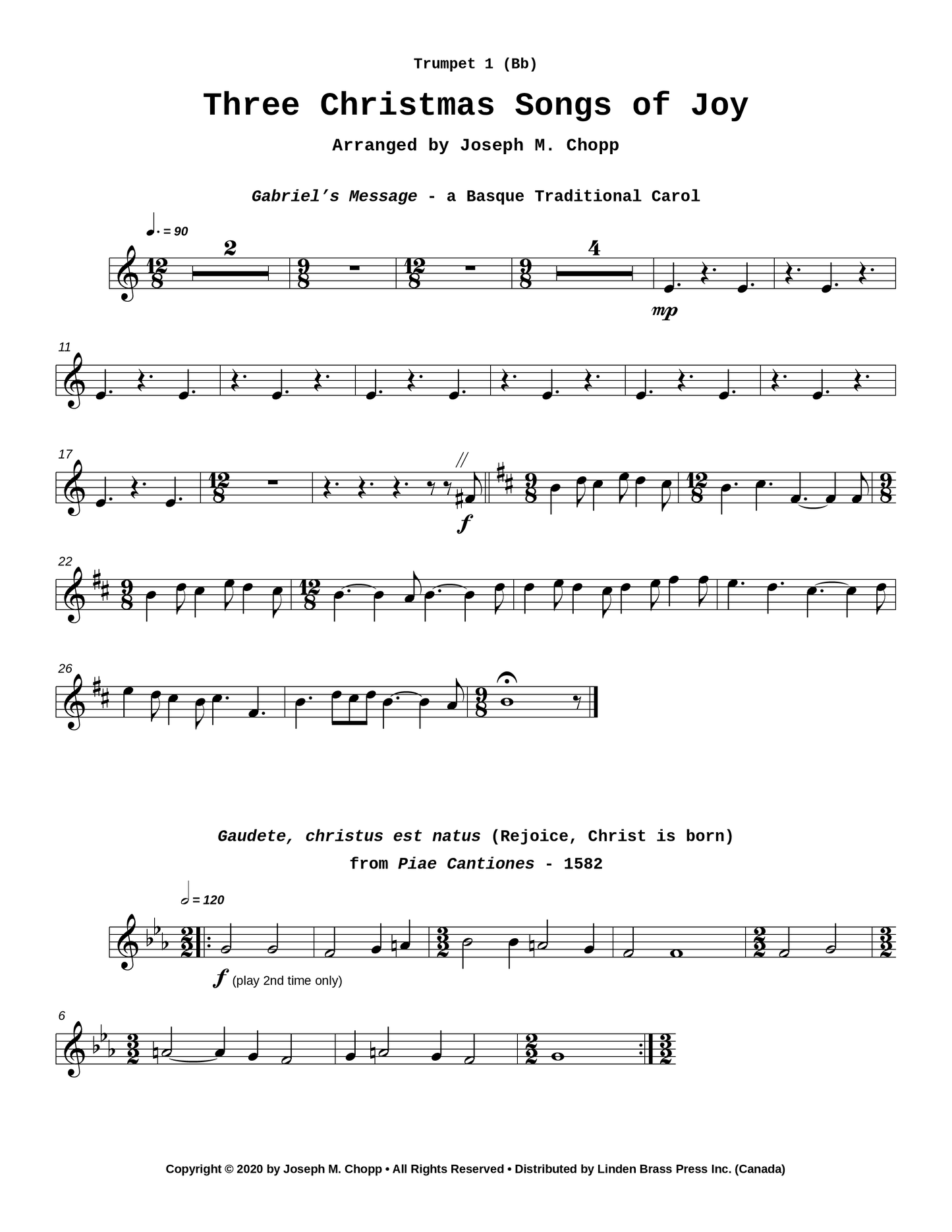 Three Christmas Songs of Joy