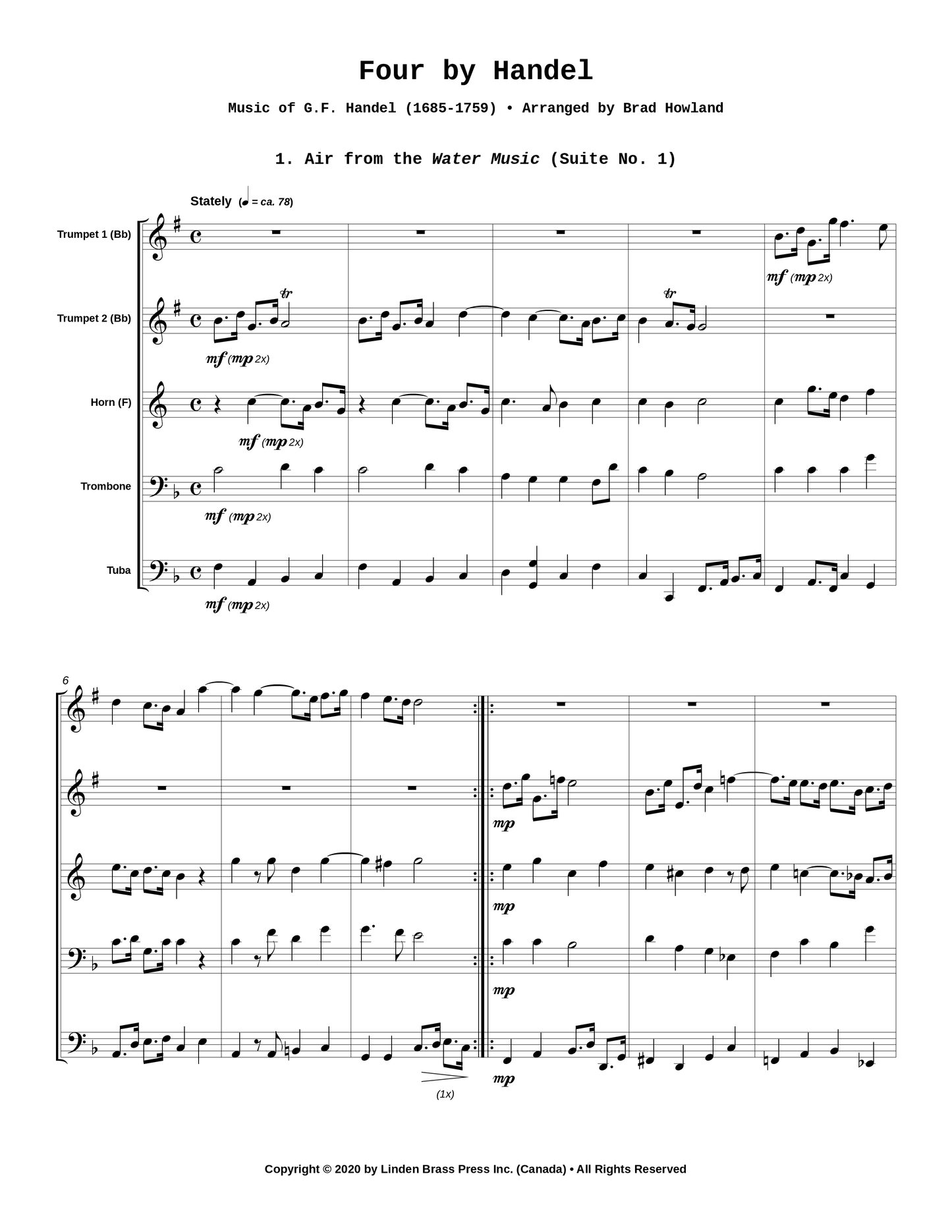 Four by Handel