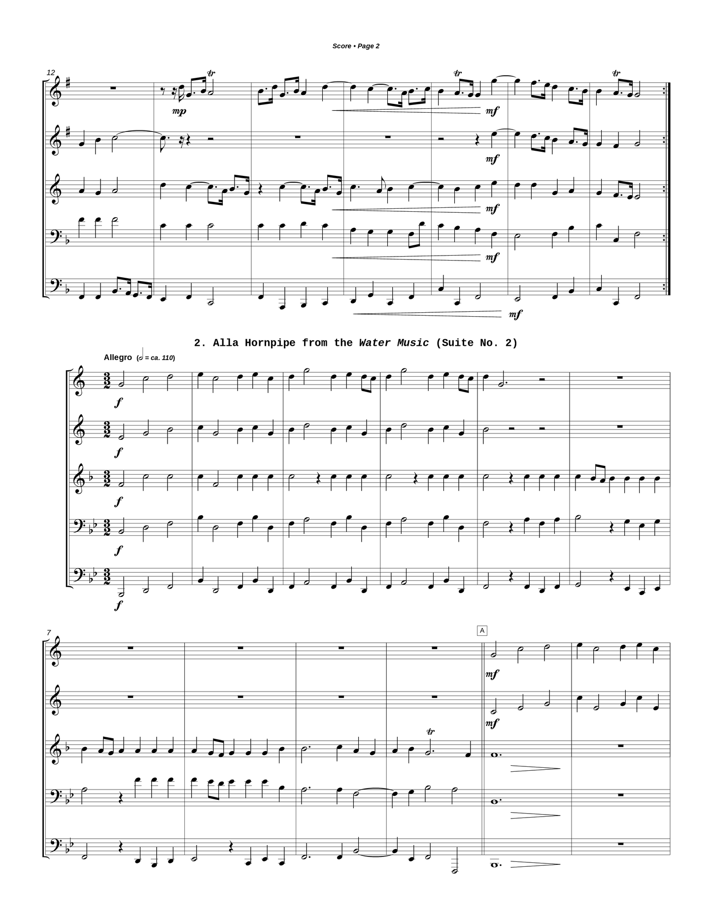 Four by Handel