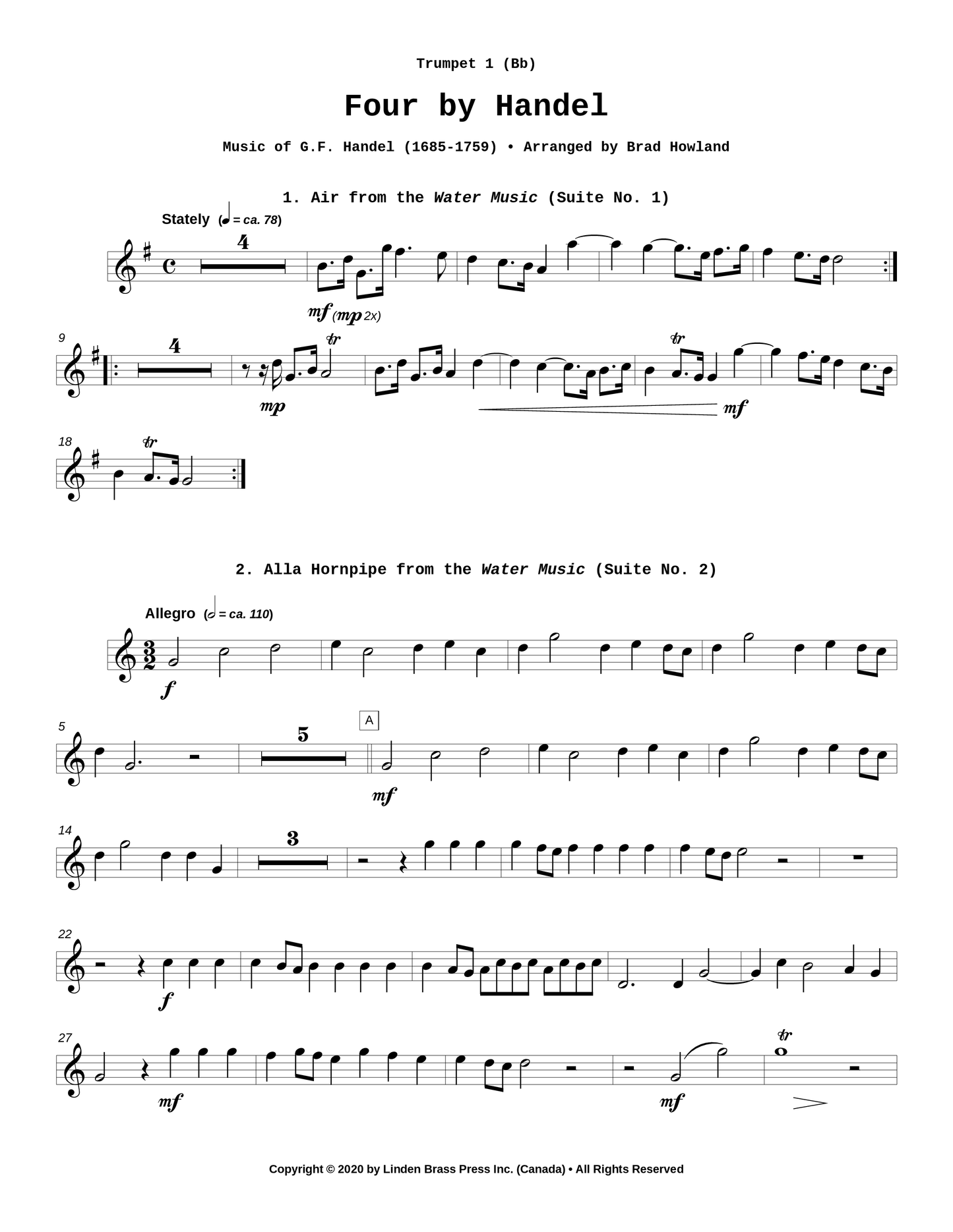 Four by Handel