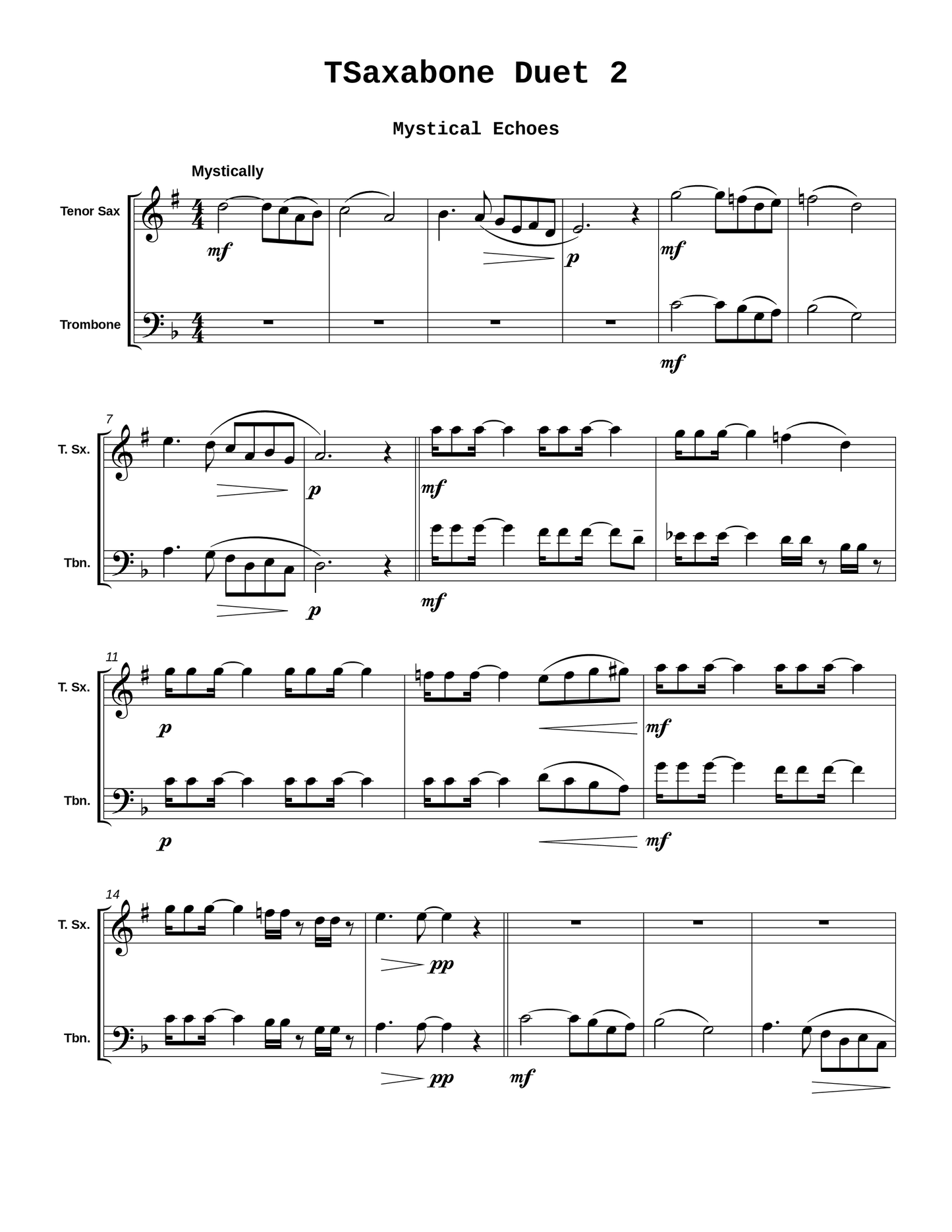 Twelve TSaxabone Duets