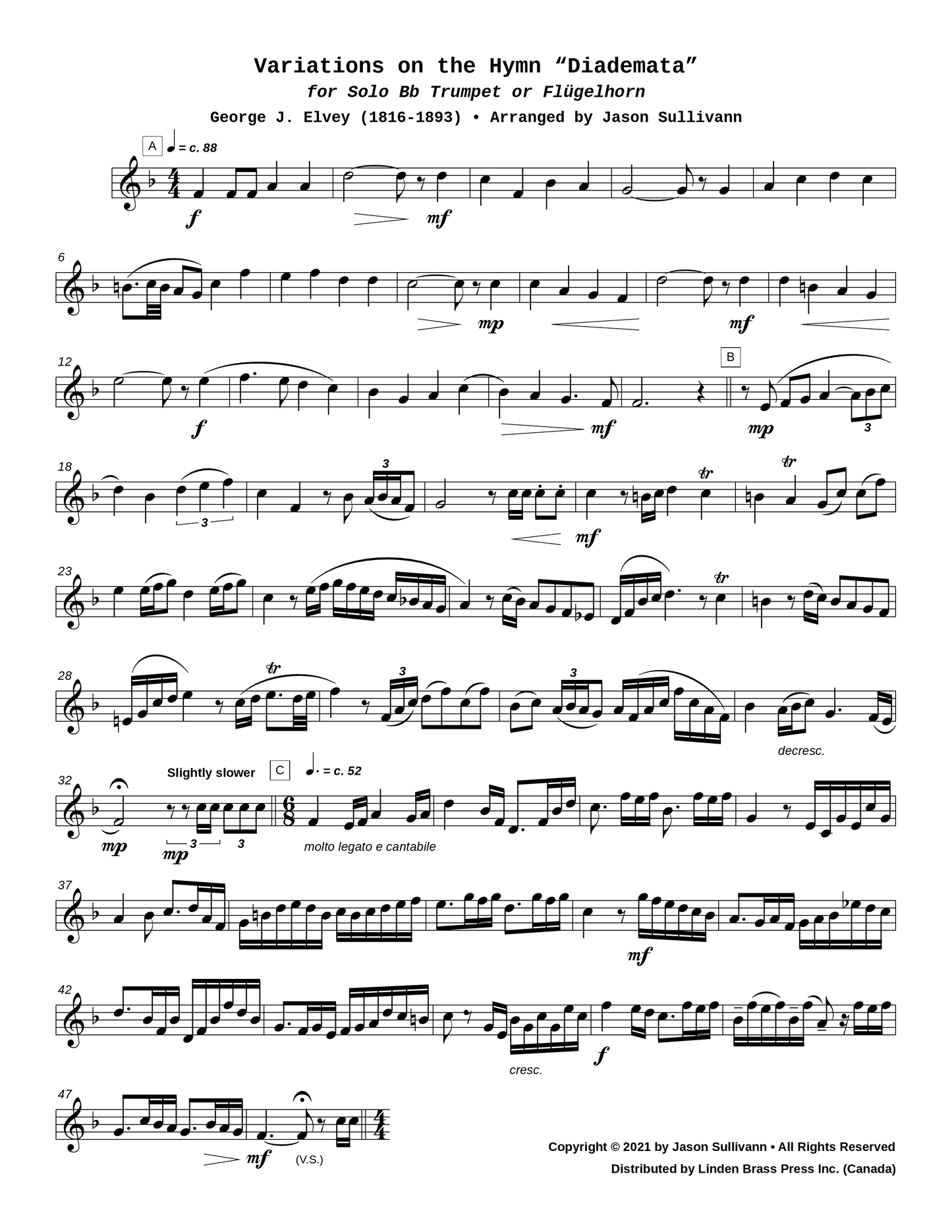 Variations on the Hymn "Diademata"