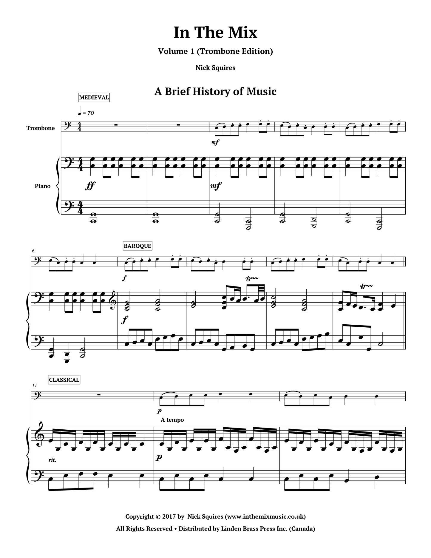 In The Mix, Volume 1 (Trombone Edition)