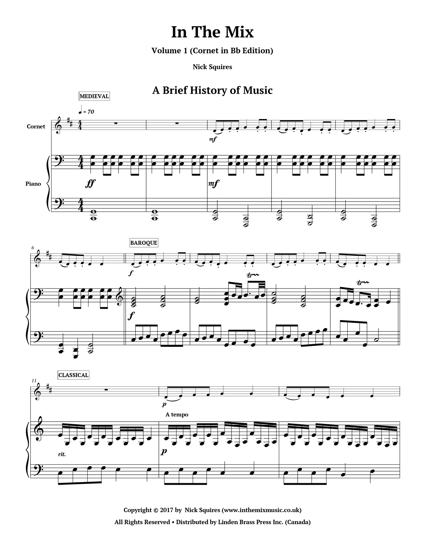 In The Mix, Volume 1 (Cornet Edition)