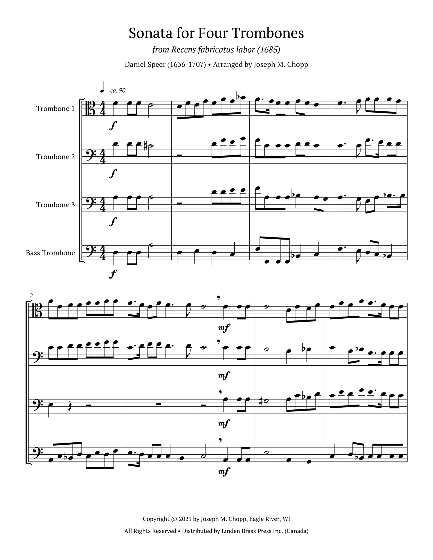 Sonata for Four Trombones
