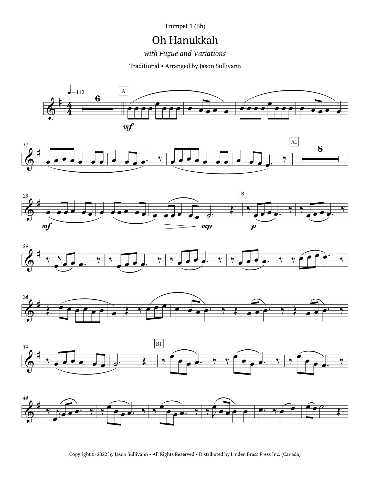 Oh Hanukkah with Fugue and Variations