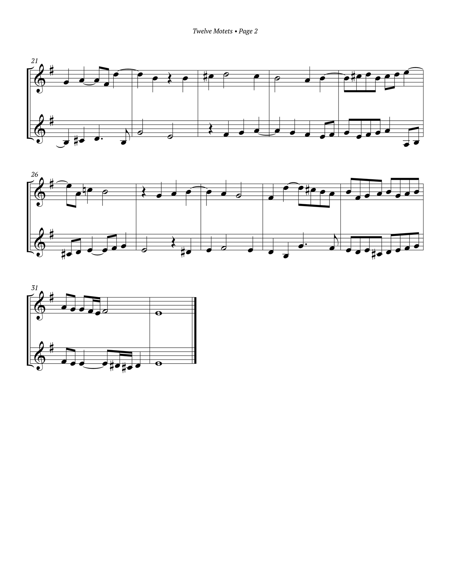 Cantiones Duum Vocum