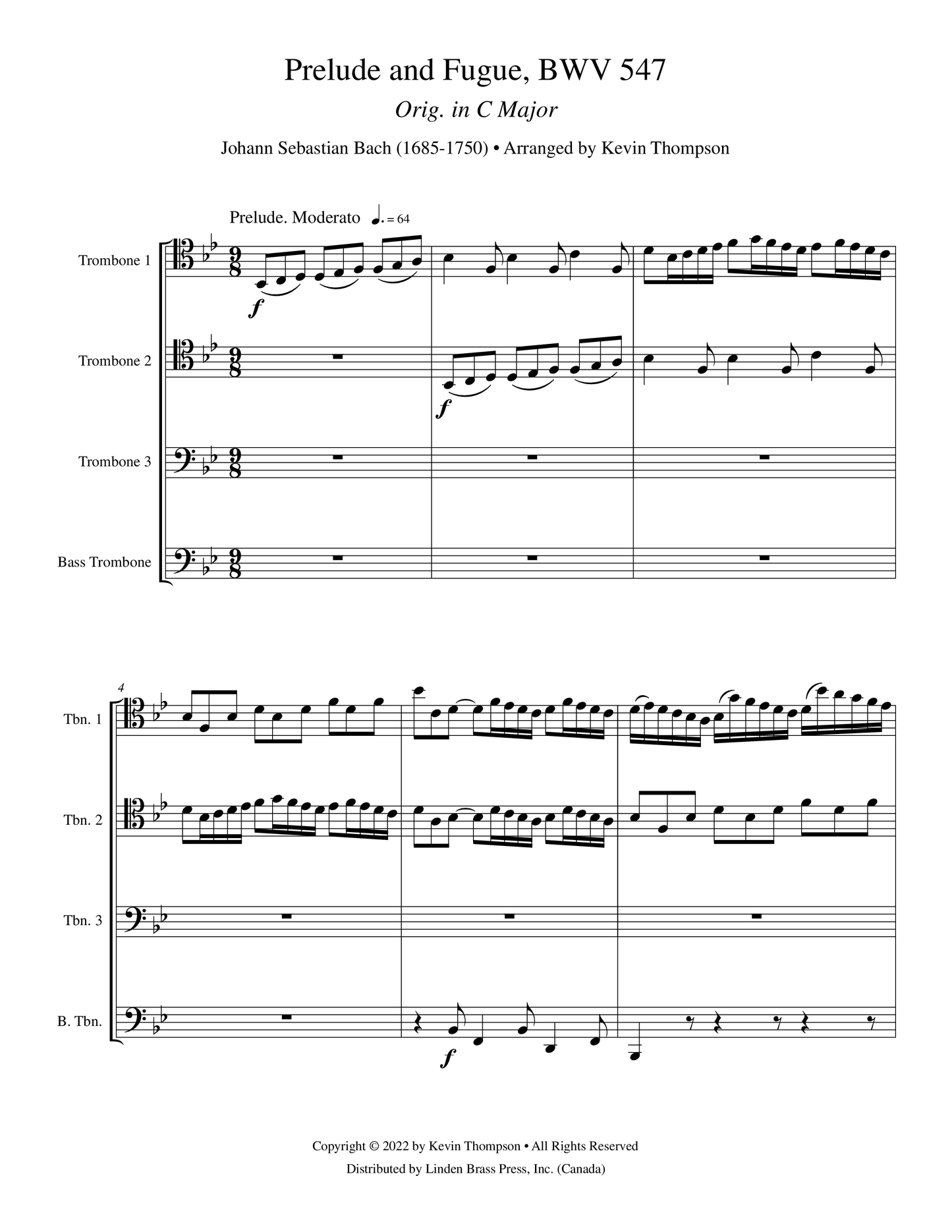 Prelude and Fugue, BWV 547