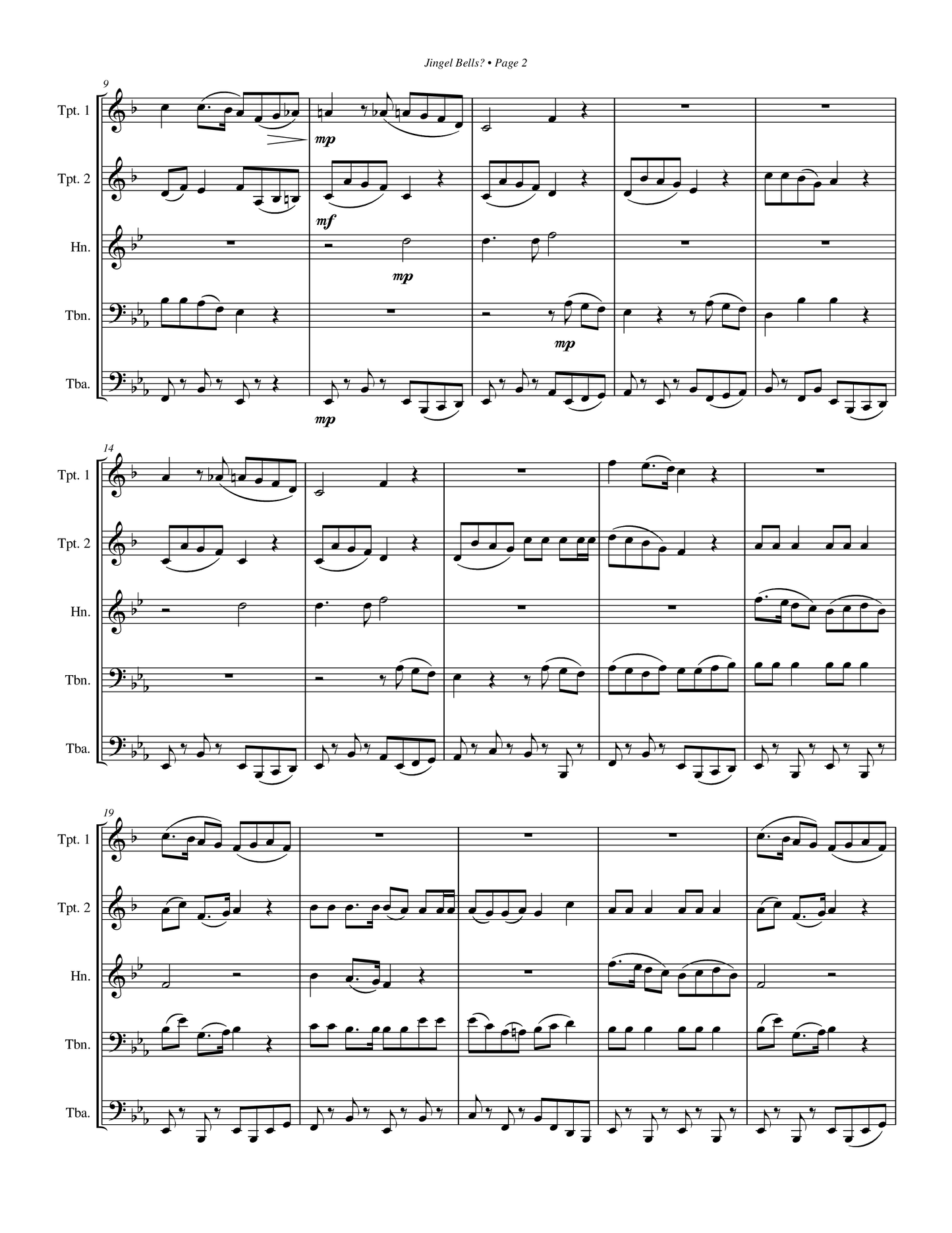 We're supposed to be playing Jingle Bells!