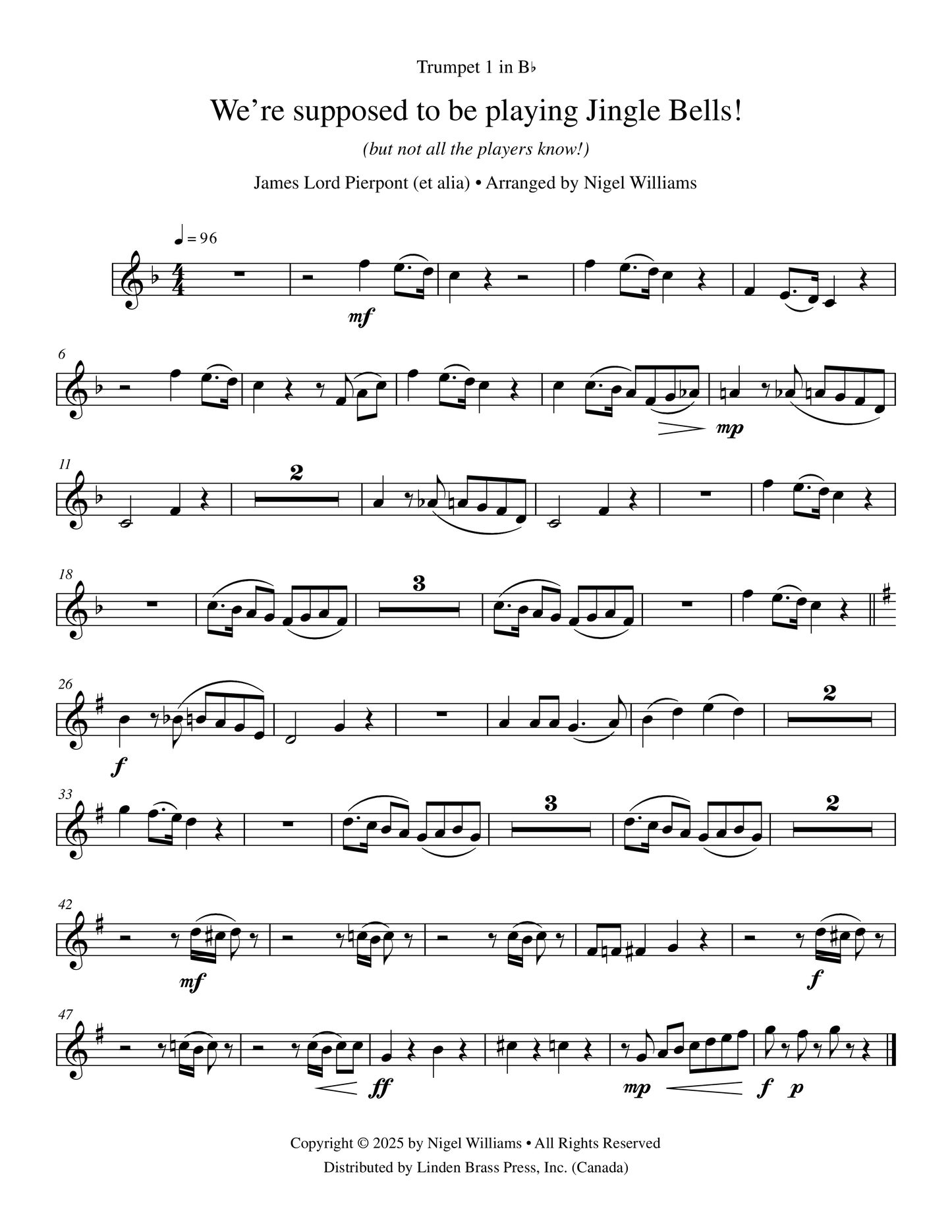 We're supposed to be playing Jingle Bells!