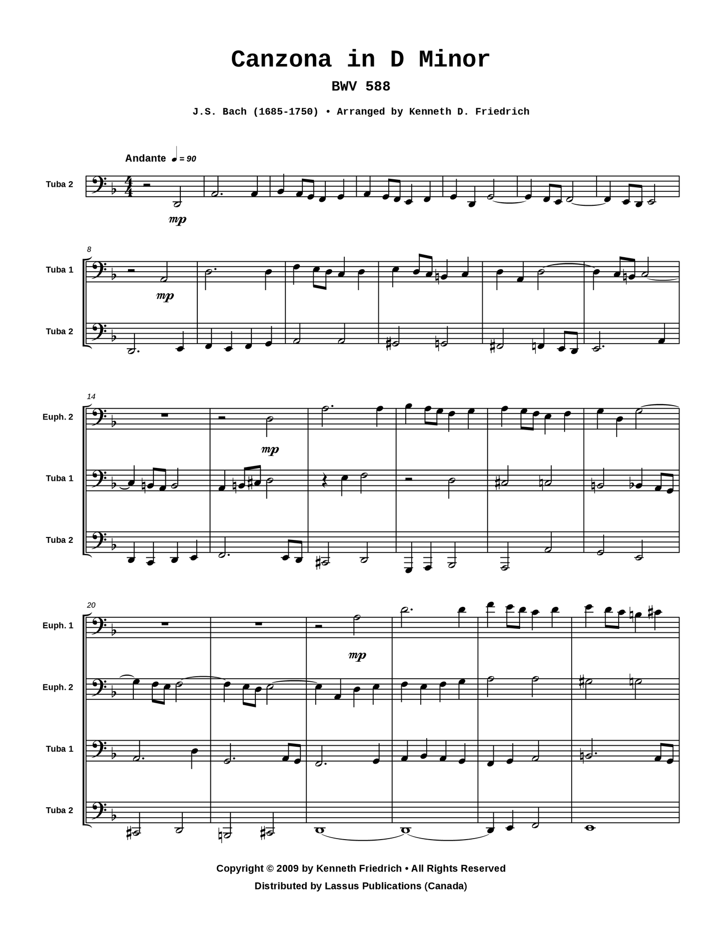 Canzona in D Minor