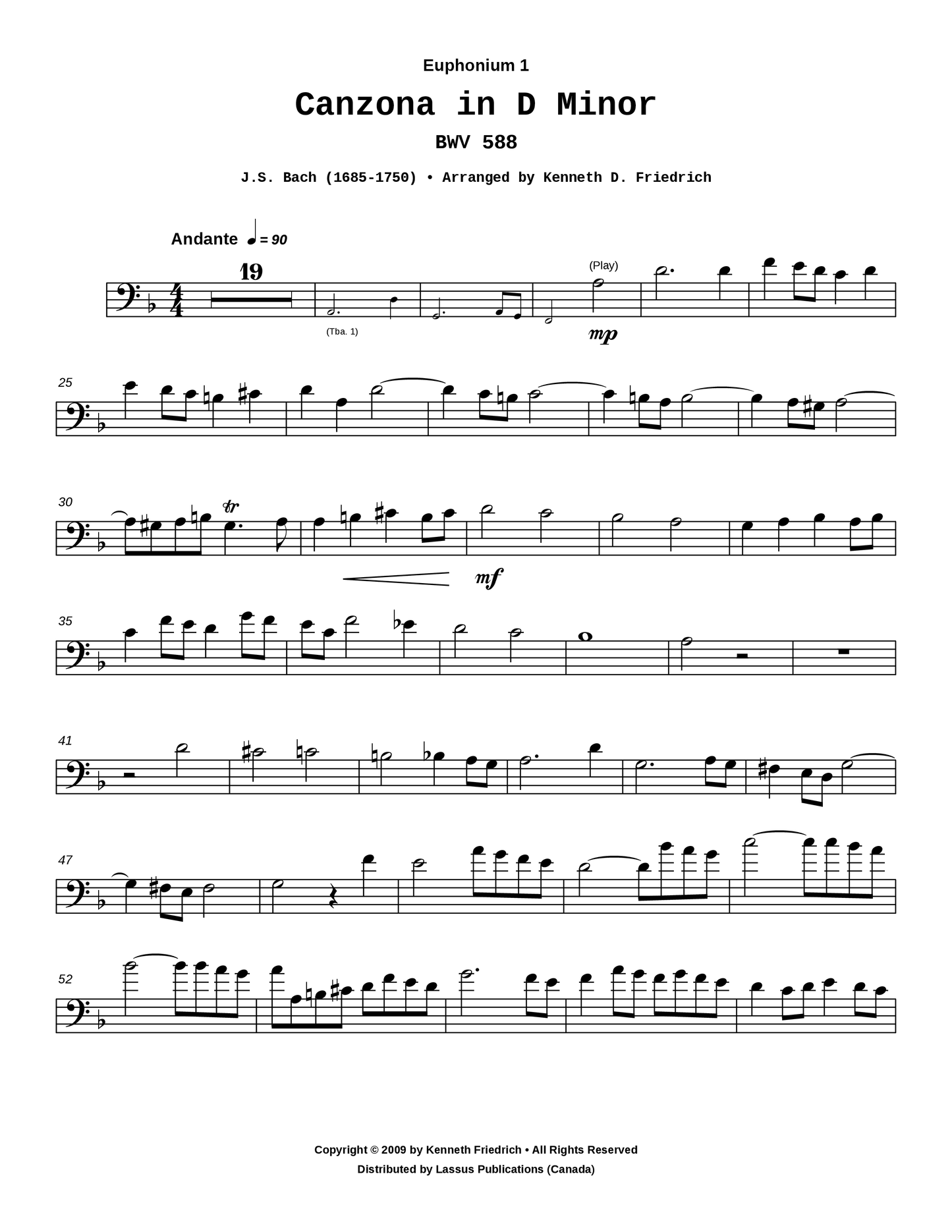 Canzona in D Minor