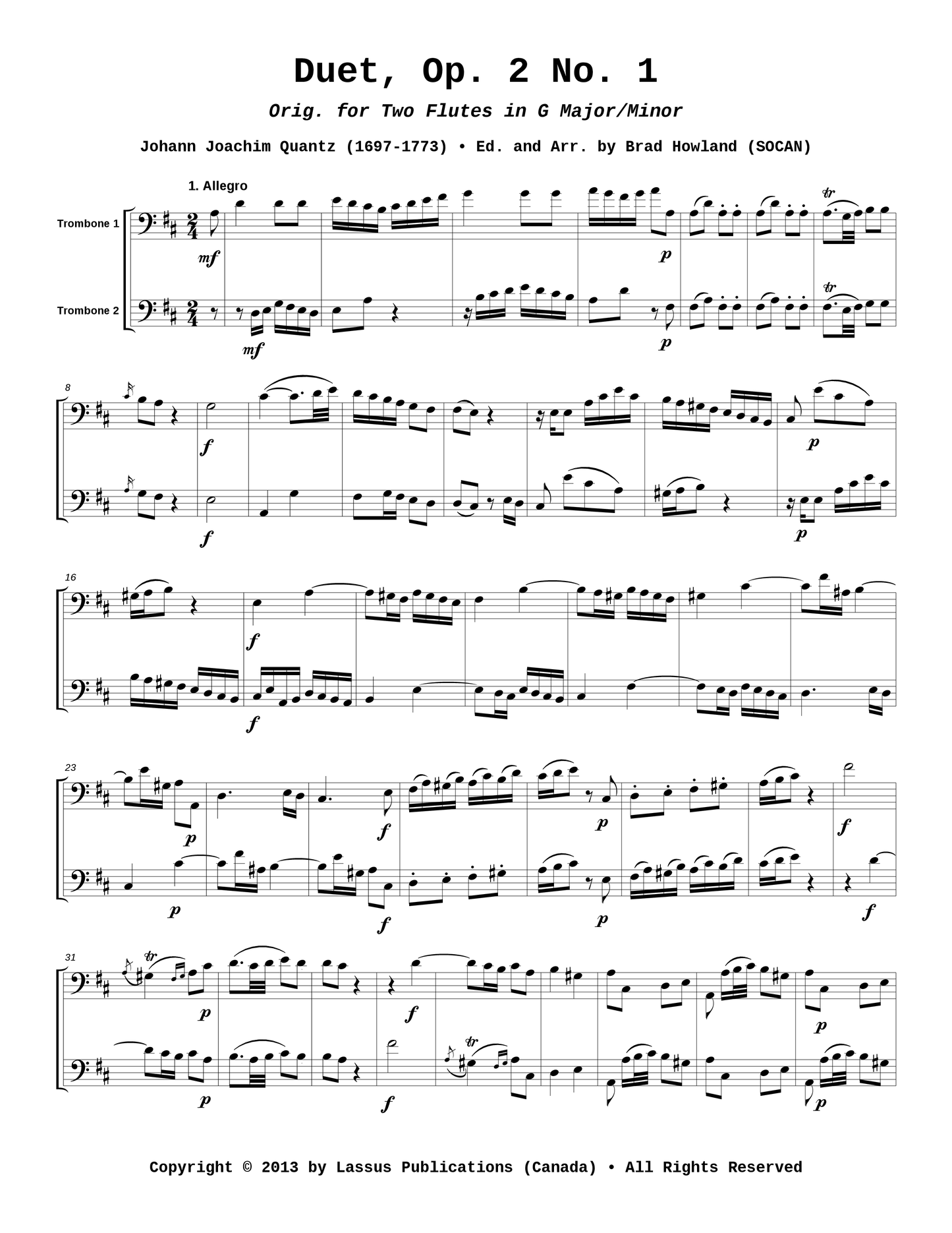 Duet, Op. 2 No. 1