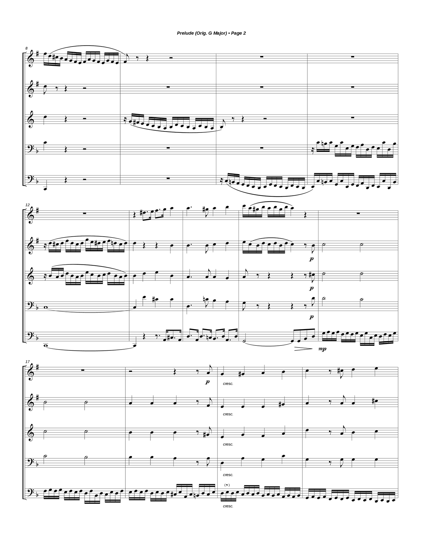 Prelude (Orig. G Major)