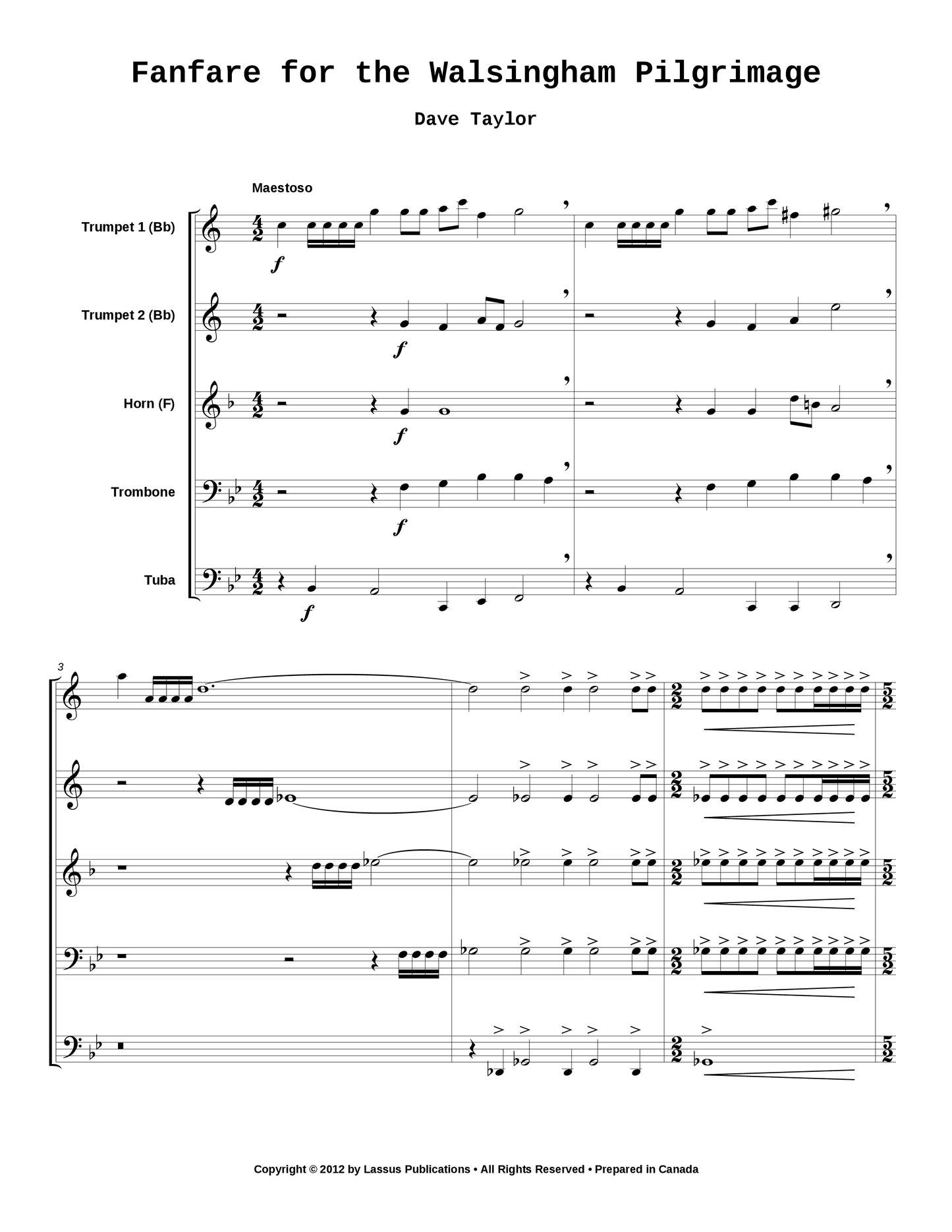 Fanfare for the Walsingham Pilgrimage
