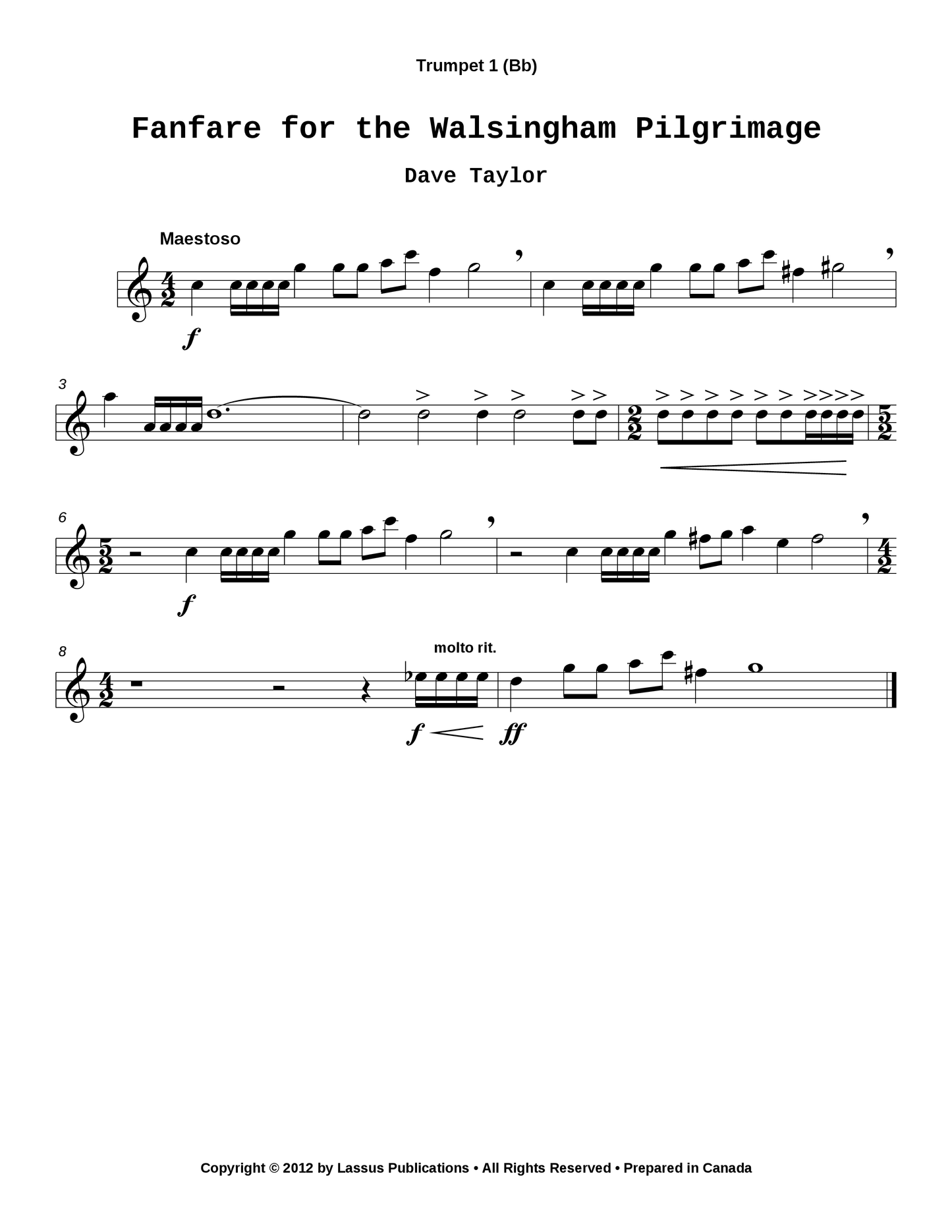 Fanfare for the Walsingham Pilgrimage