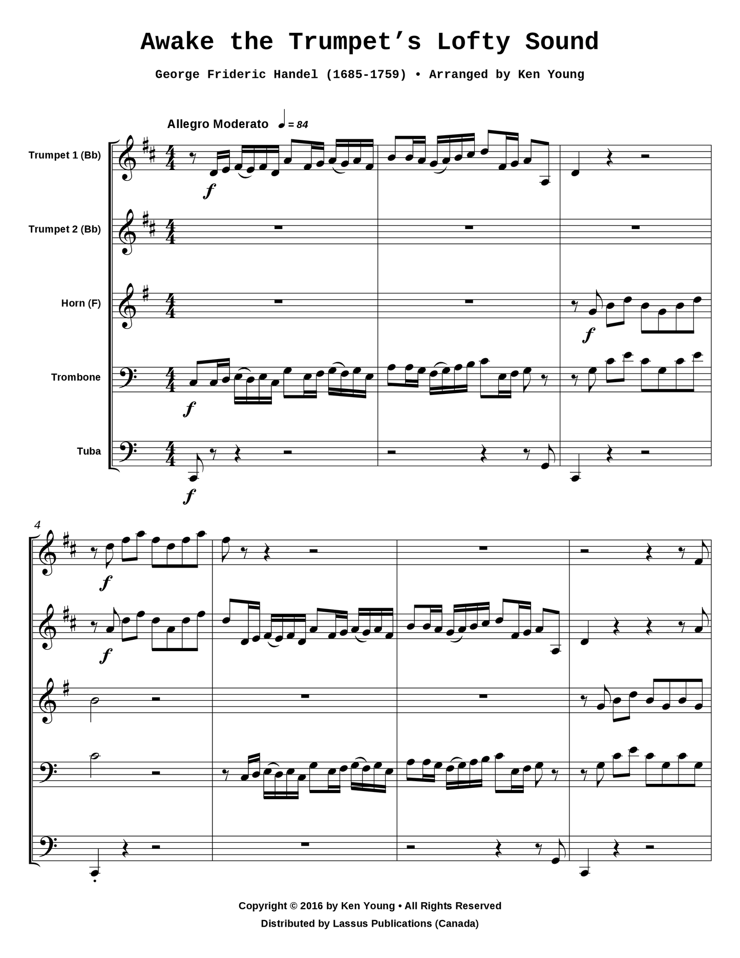 Awake the Trumpet's Lofty Sound