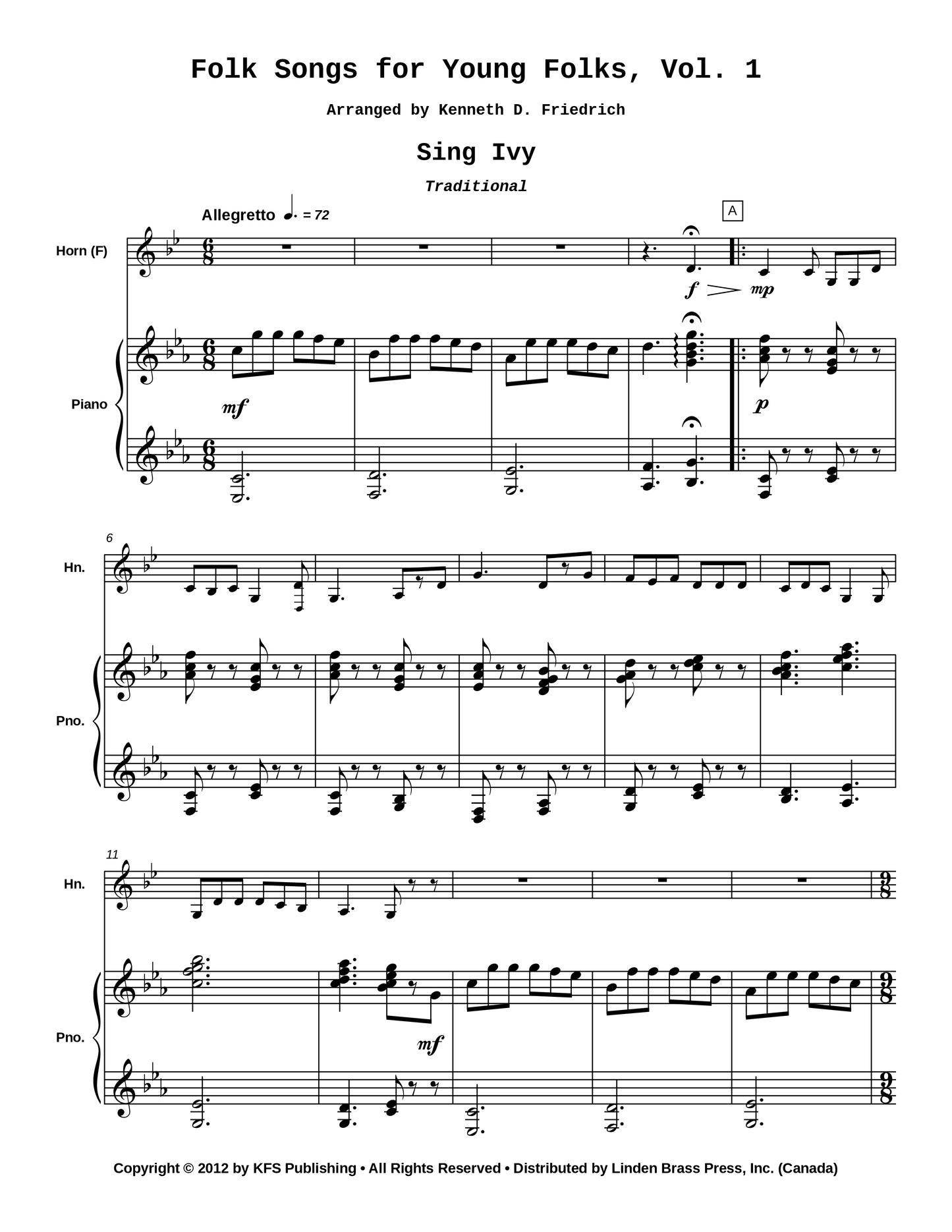 Folk Songs for Young Folks, Vol. 1