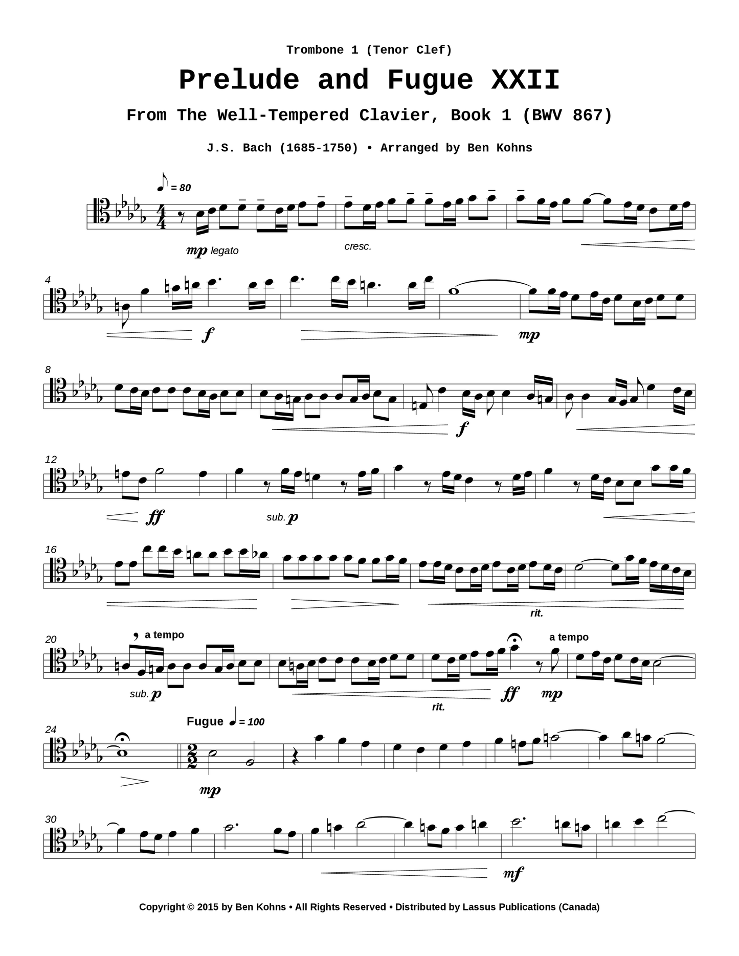 Prelude and Fugue in Bb Minor