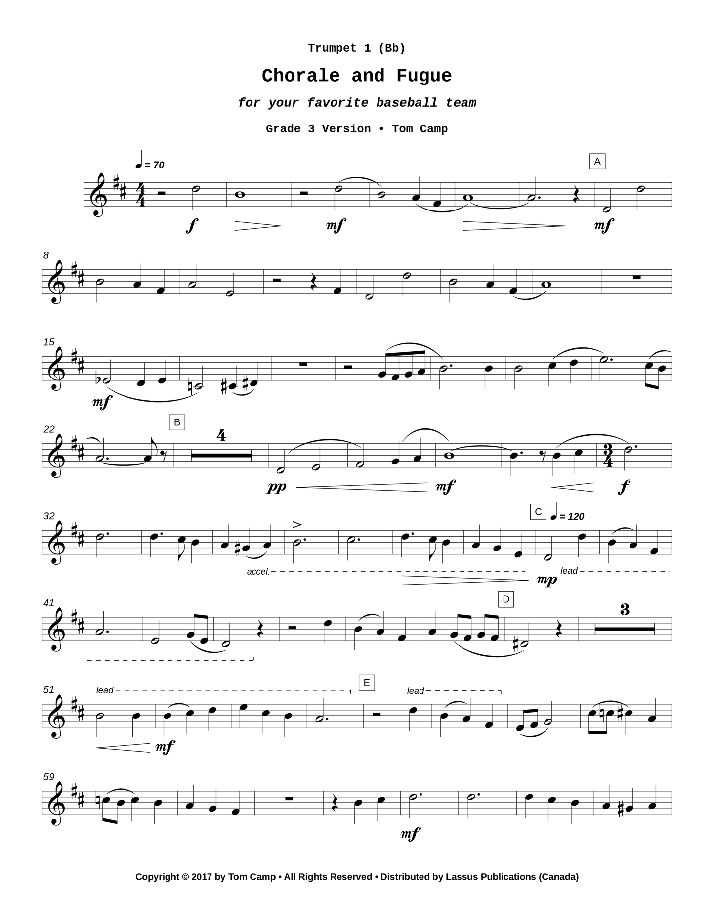 Chorale and Fugue (Grade 3)