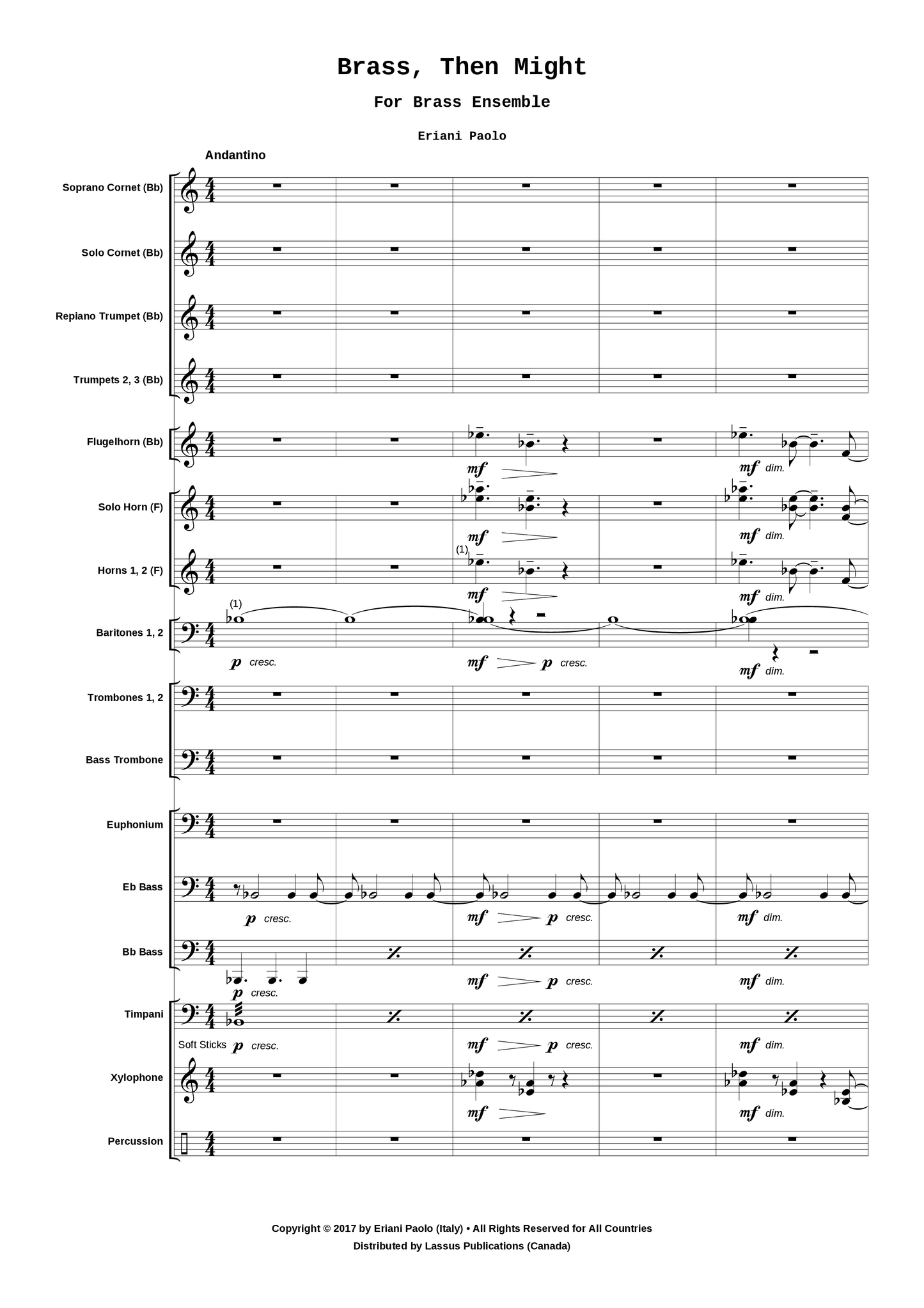 Brass, Then Might