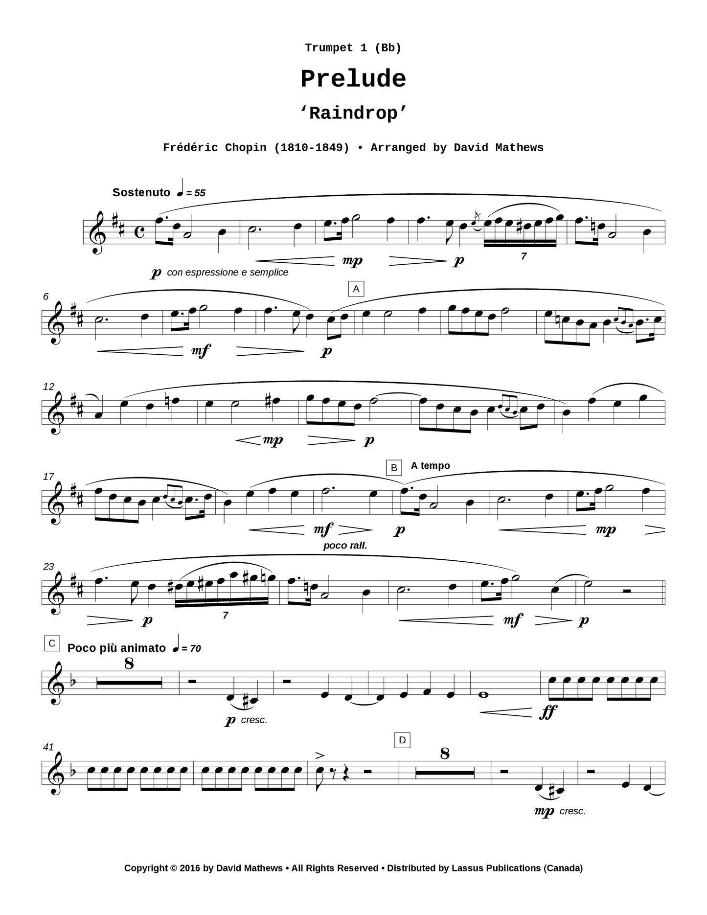 Prelude 'Raindrop'