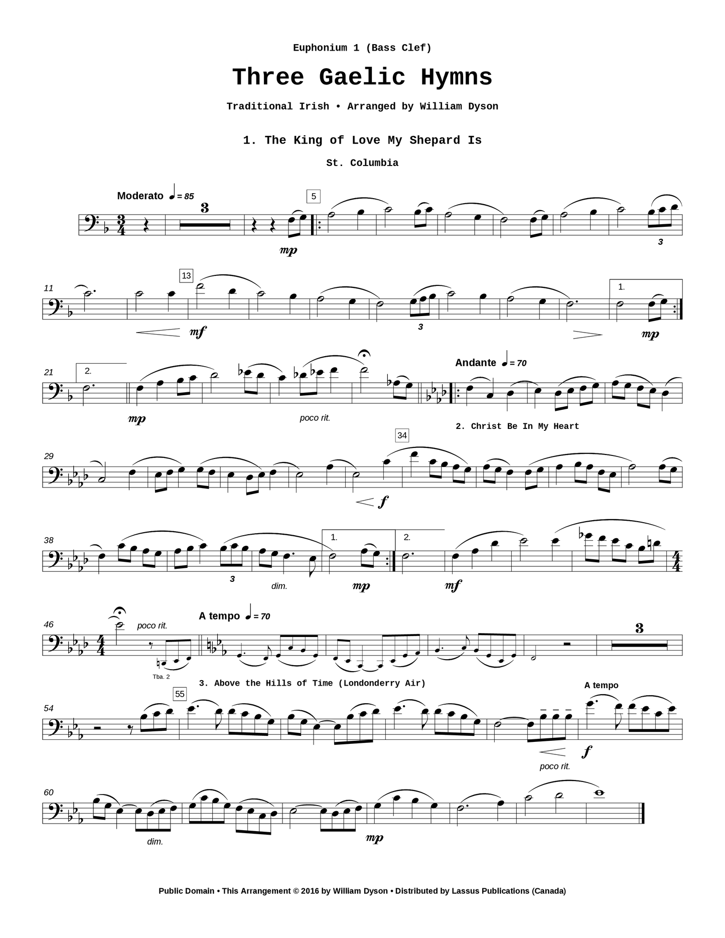 Three Gaelic Hymns