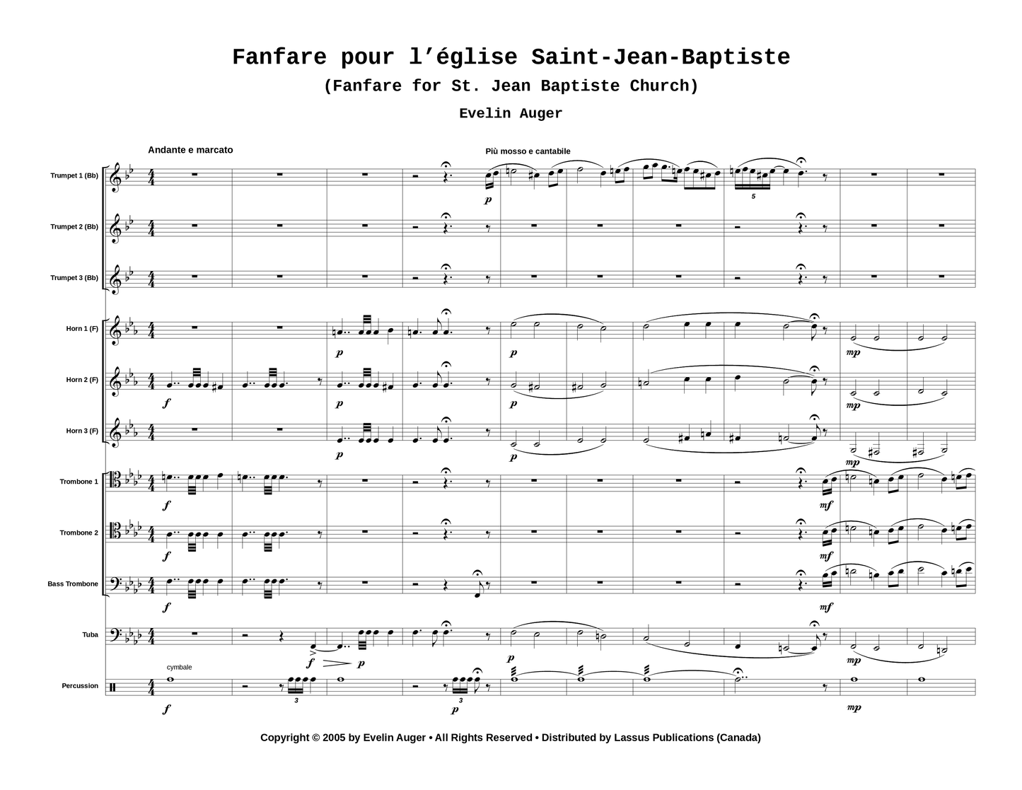 Fanfare pour l'église Saint-Jean-Baptiste