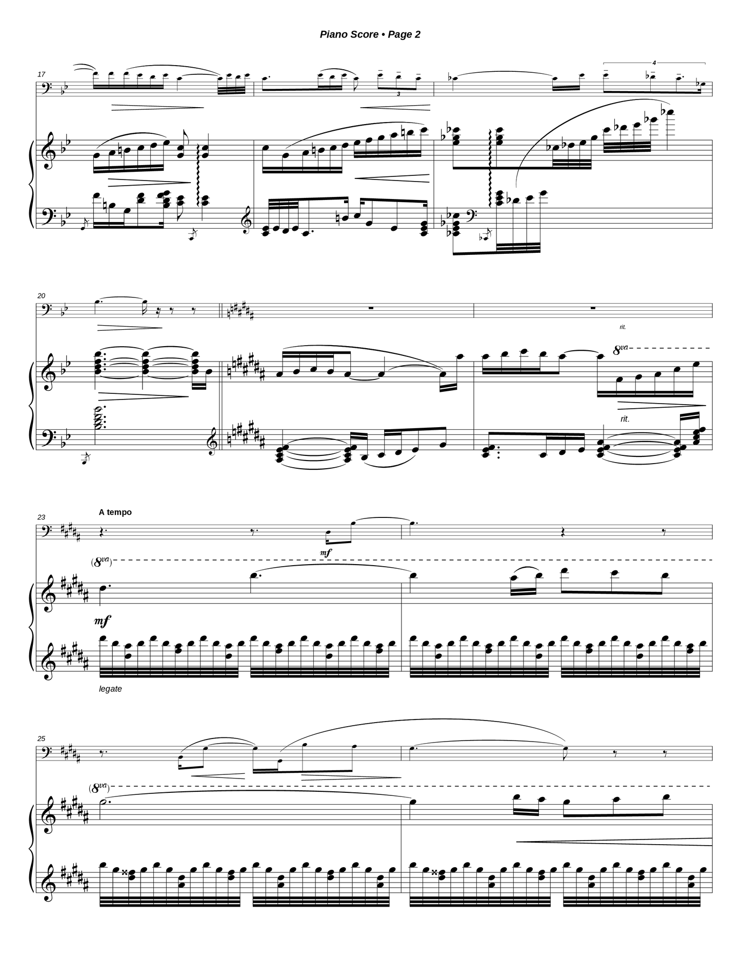 Romance for Bass Instrument and Piano