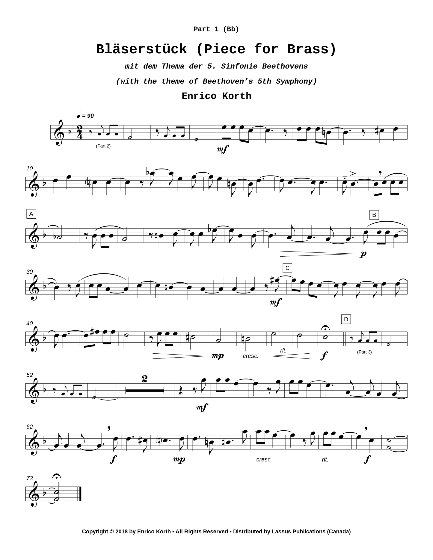 Bläserstück (Piece for Brass)