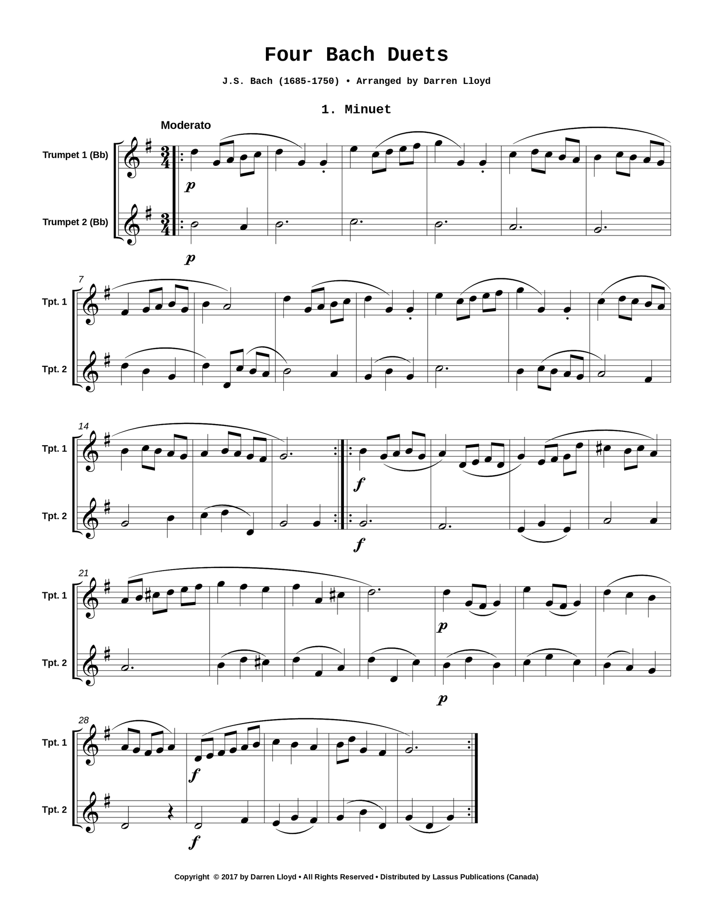 Four Bach Duets