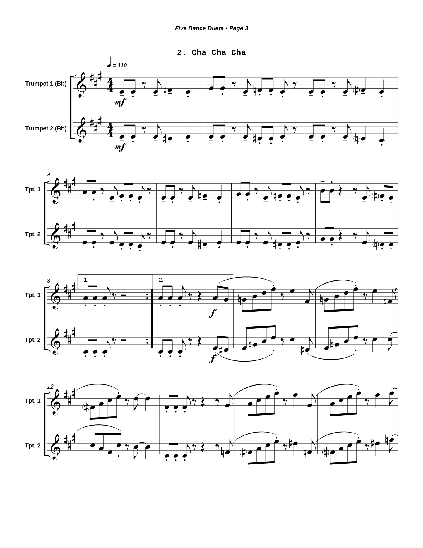 Five Dance Duets