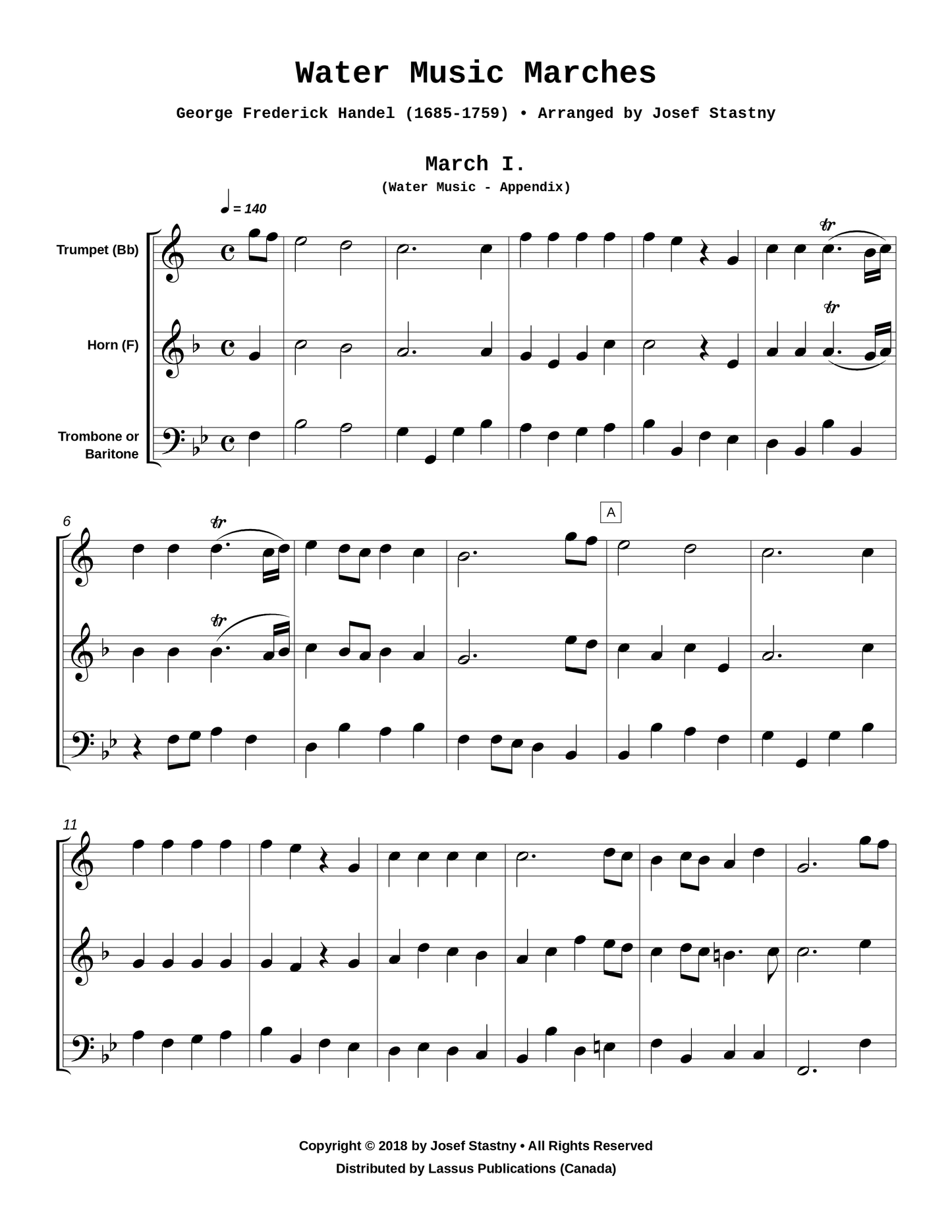 Water Music Marches