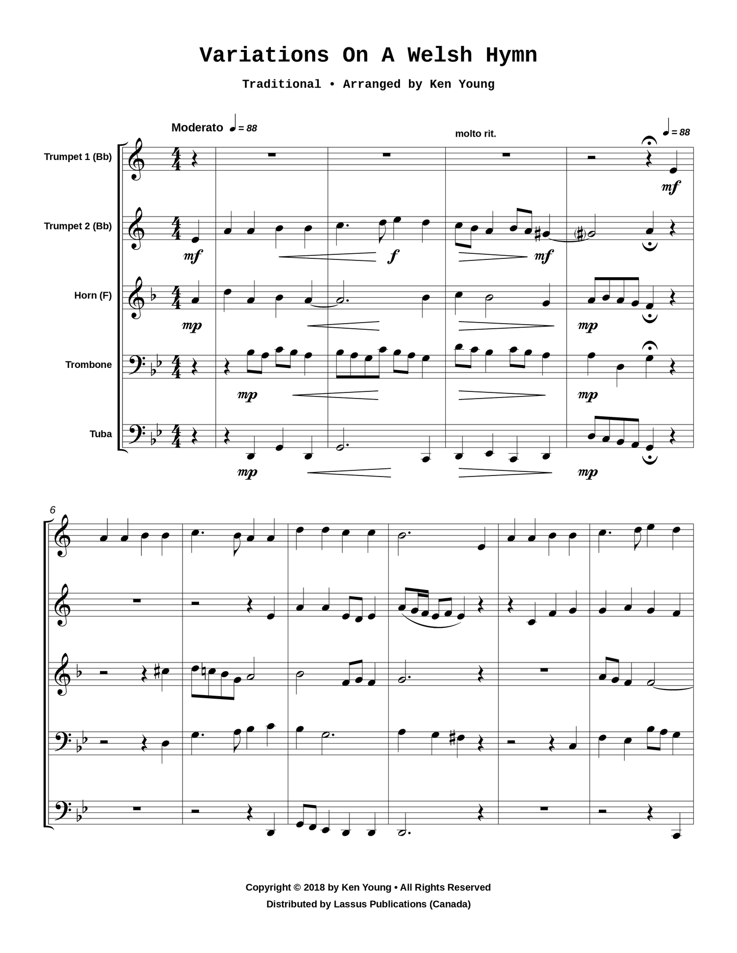 Variations on a Welsh Hymn
