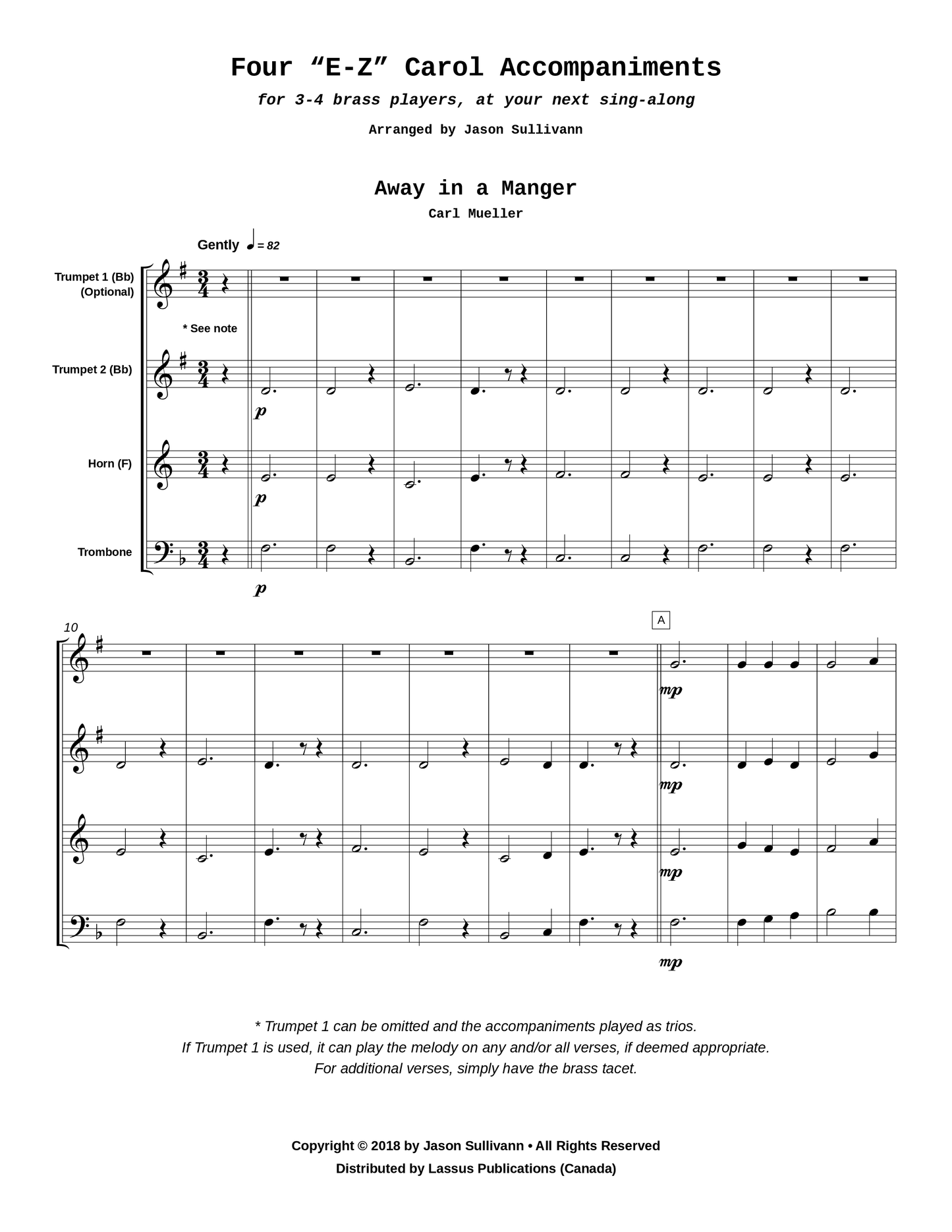 Four E-Z Carol Accompaniments