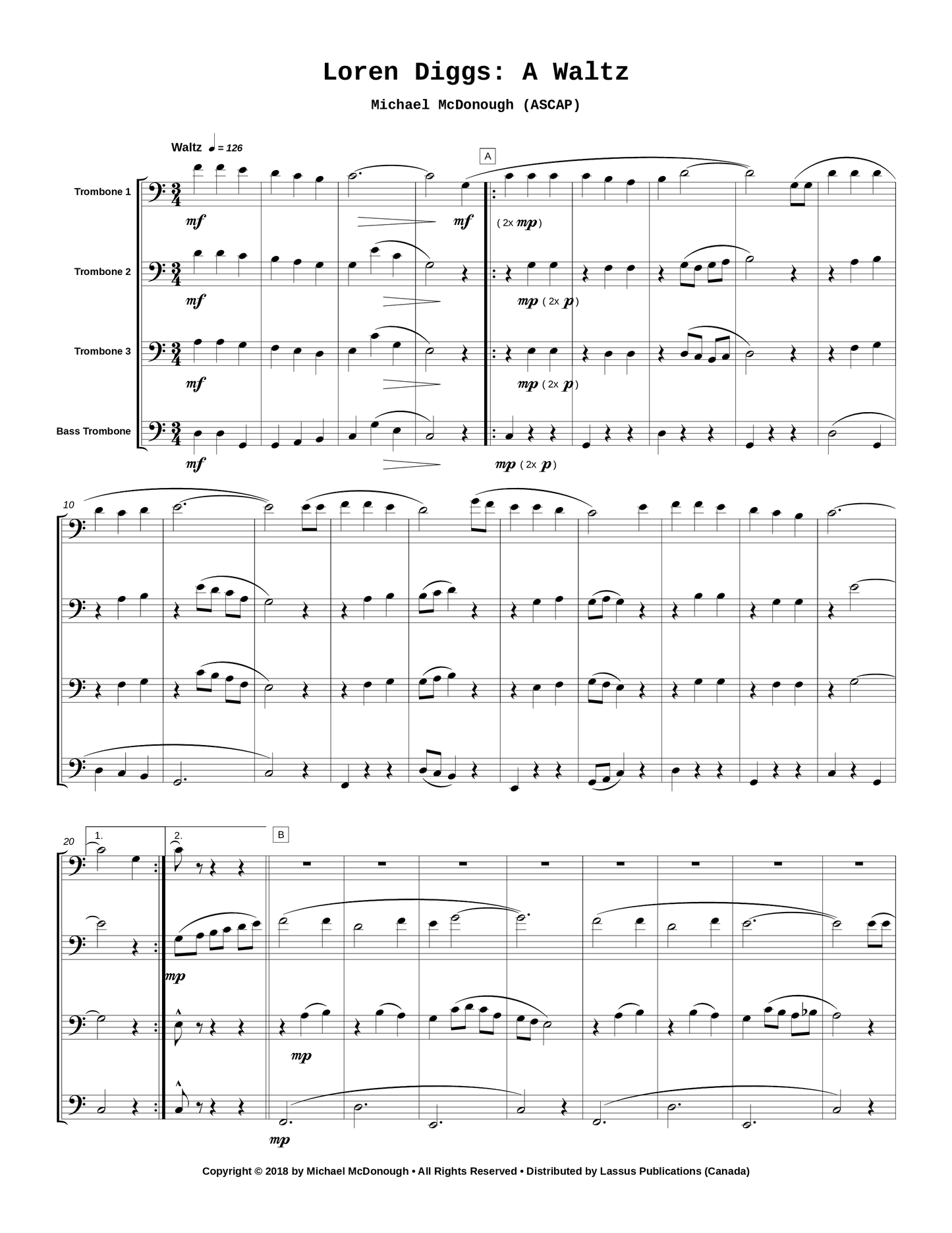 Loren Diggs: A Waltz