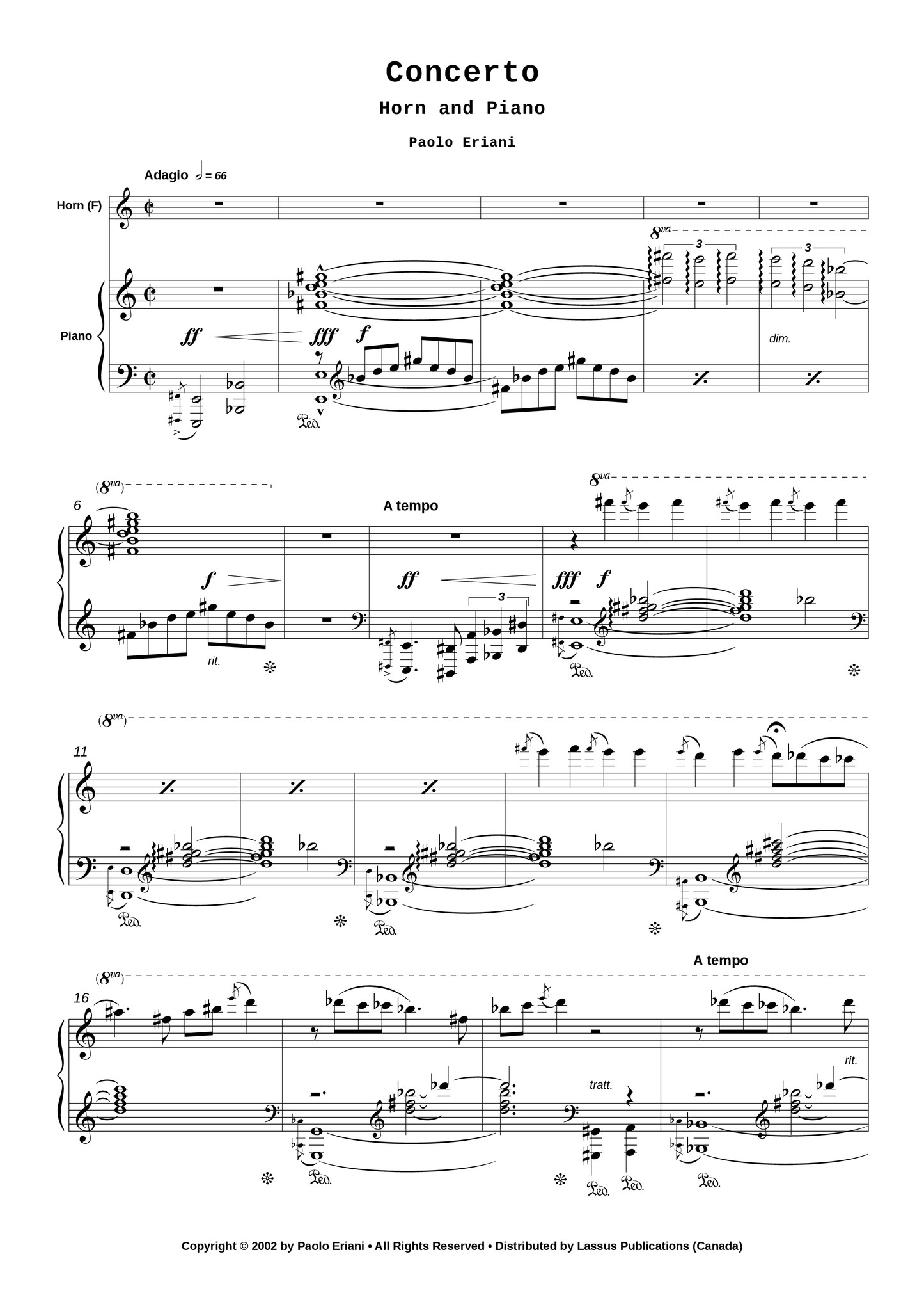 Concerto for Horn and Piano