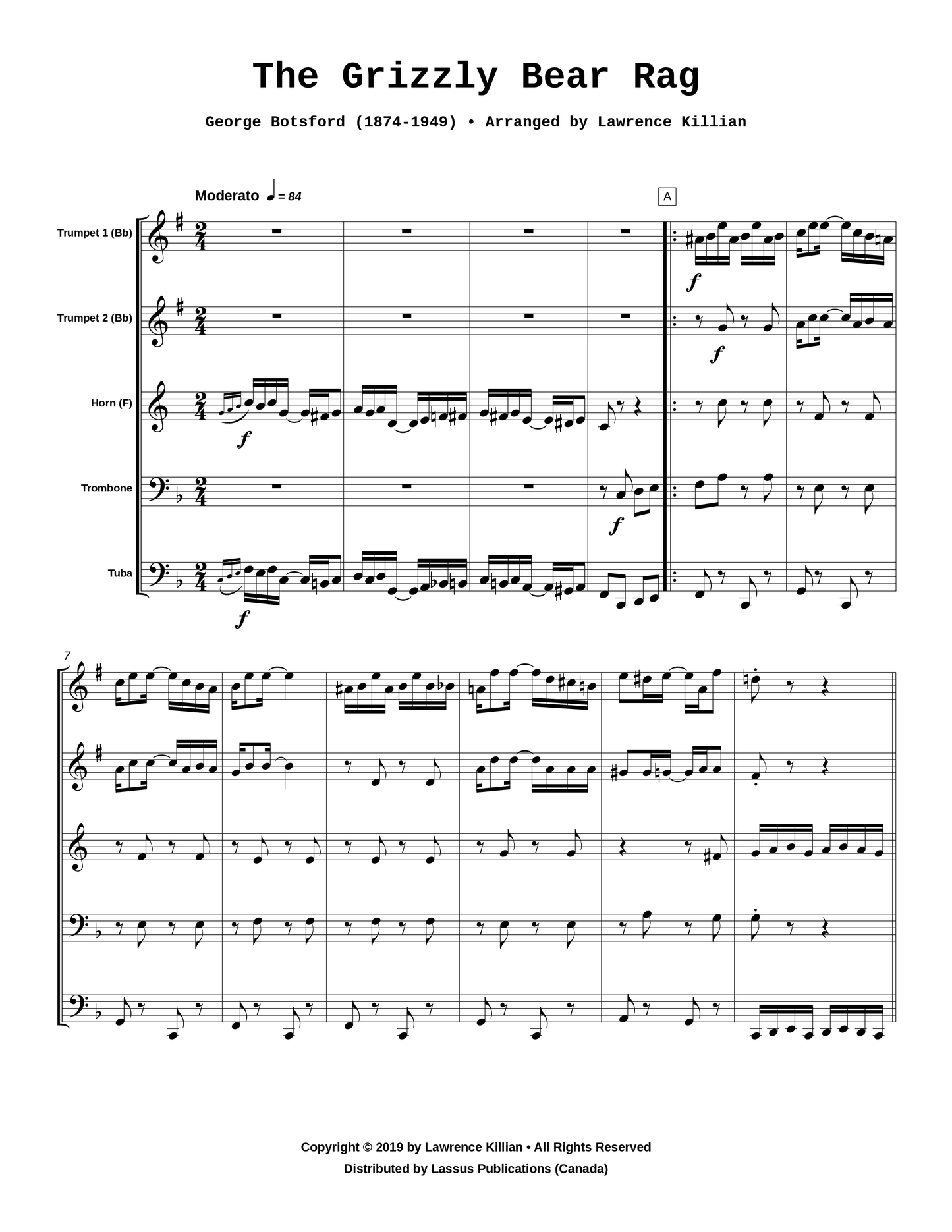 Grizzly Bear Rag