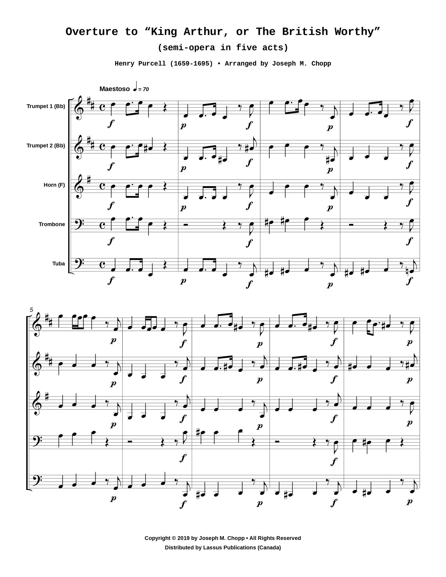 Overture to King Arthur, or The British Worthy