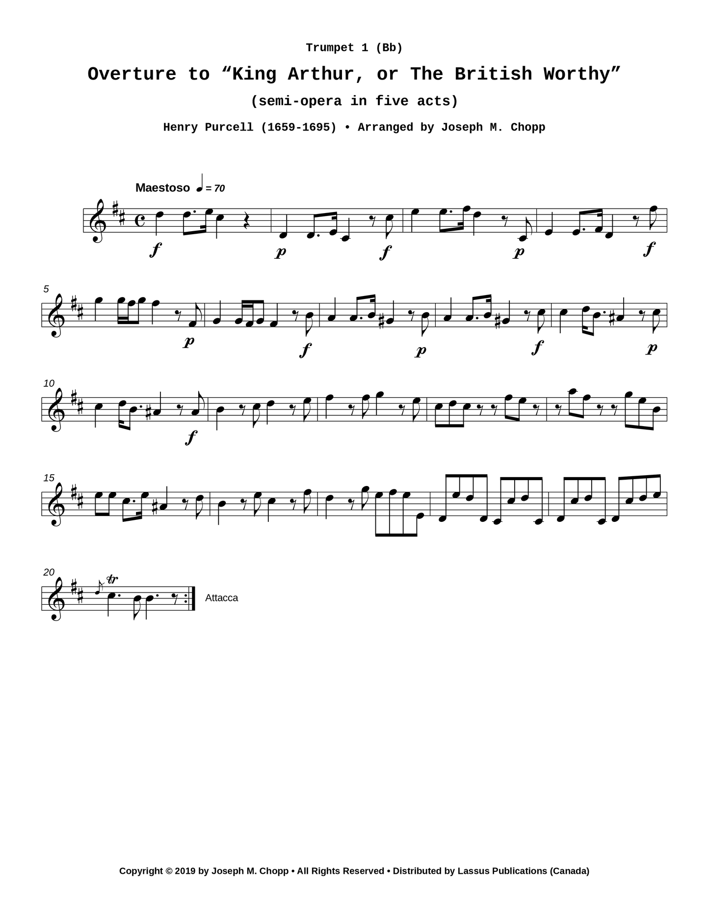 Overture to King Arthur, or The British Worthy