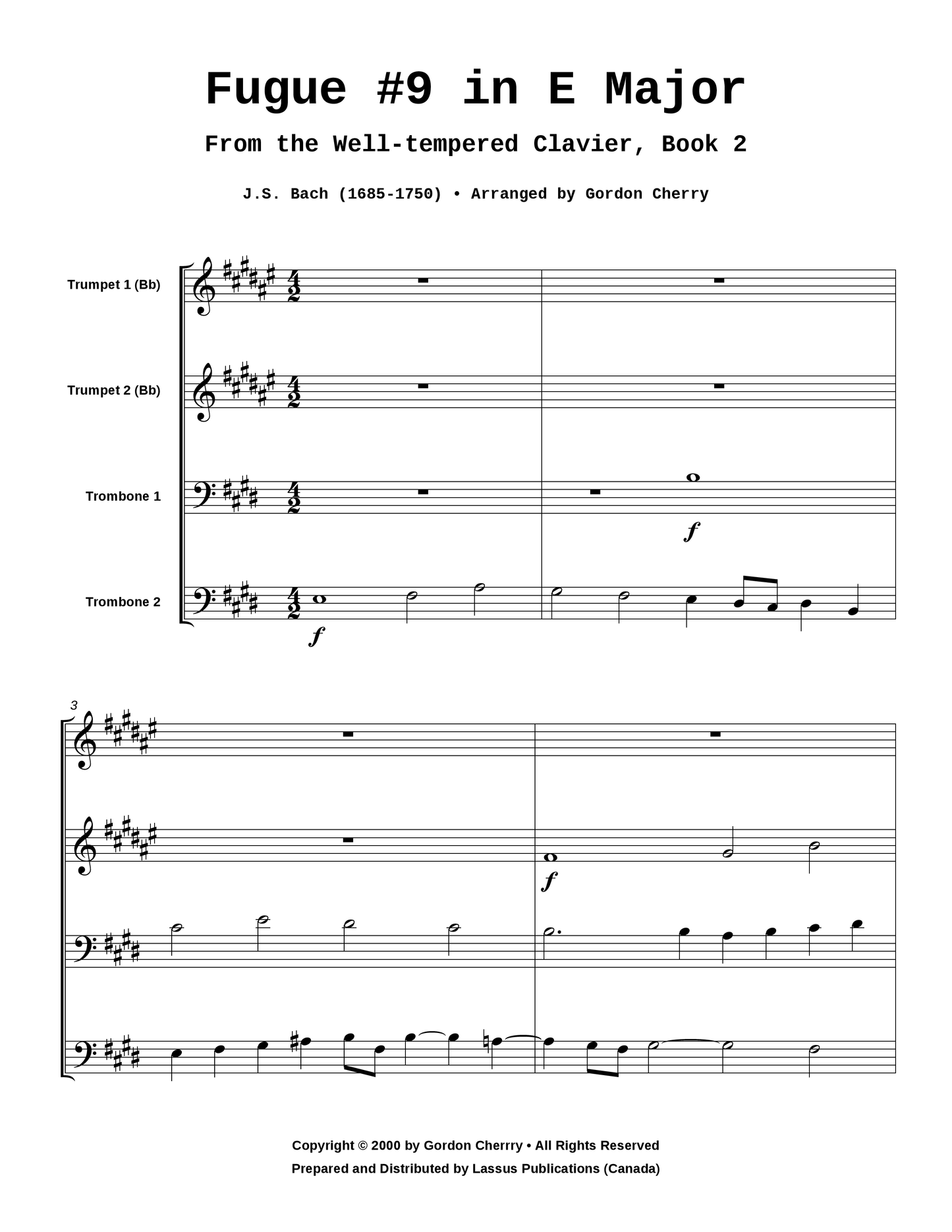 Fugue #9 in E Major
