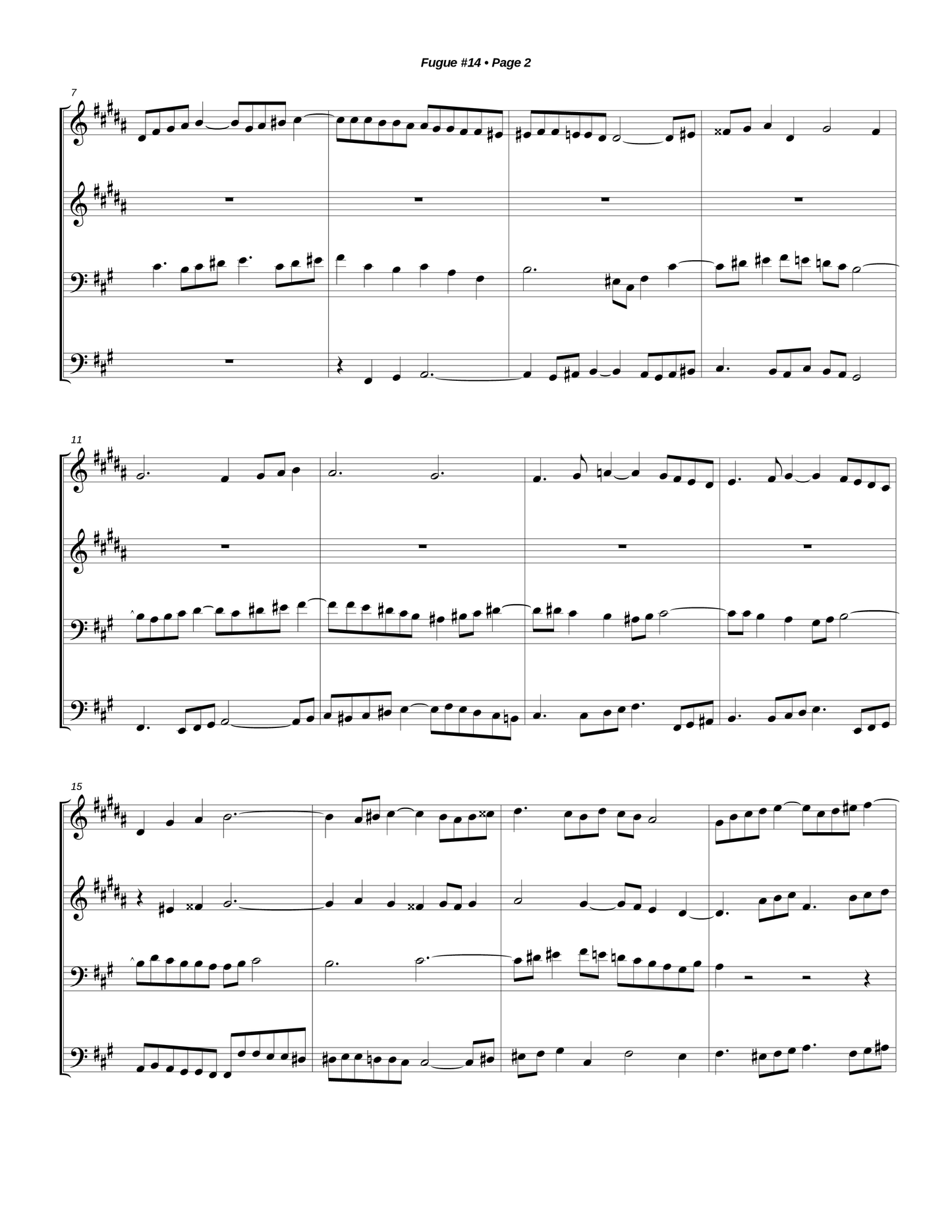 Fugue #14 in F# Minor