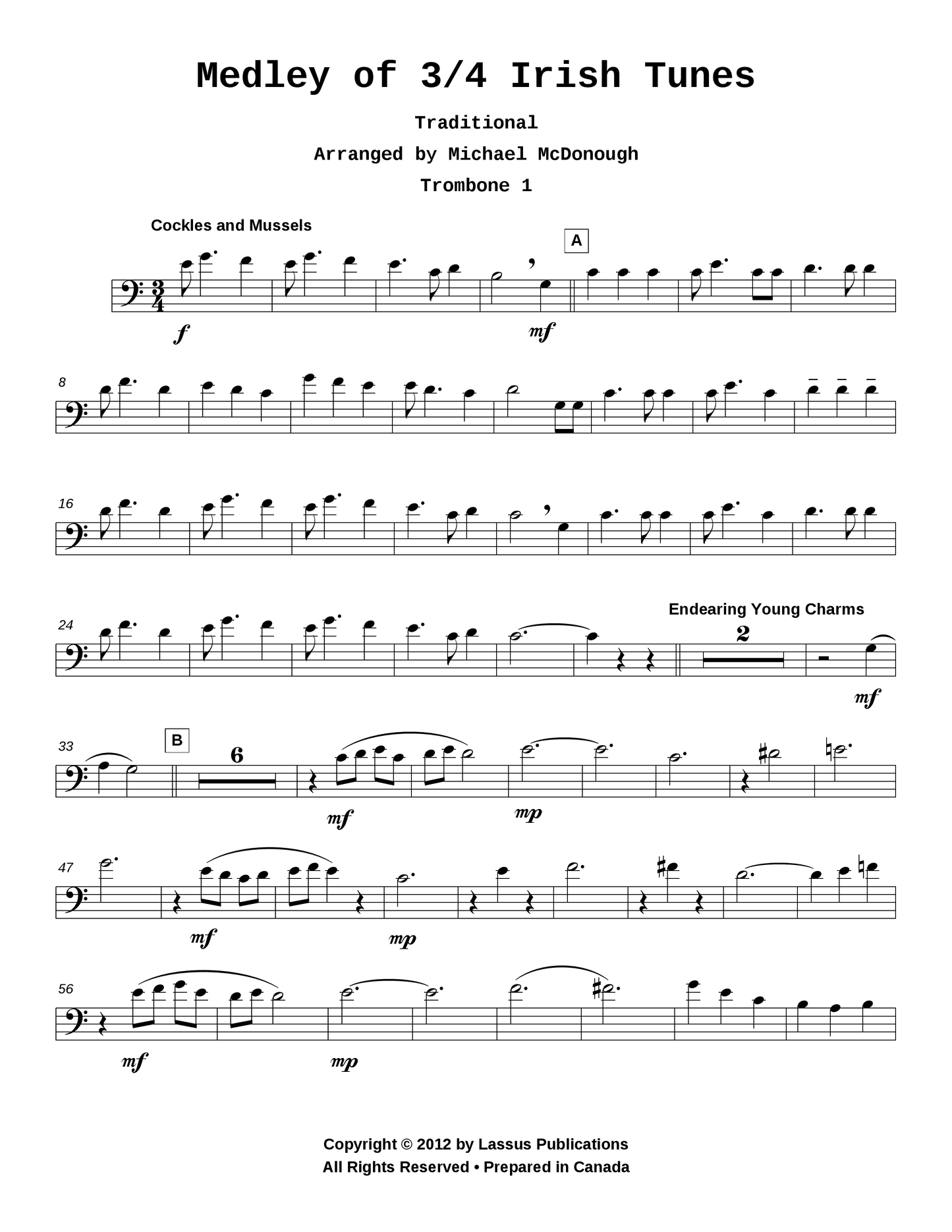 Medley of 3/4 Irish Tunes