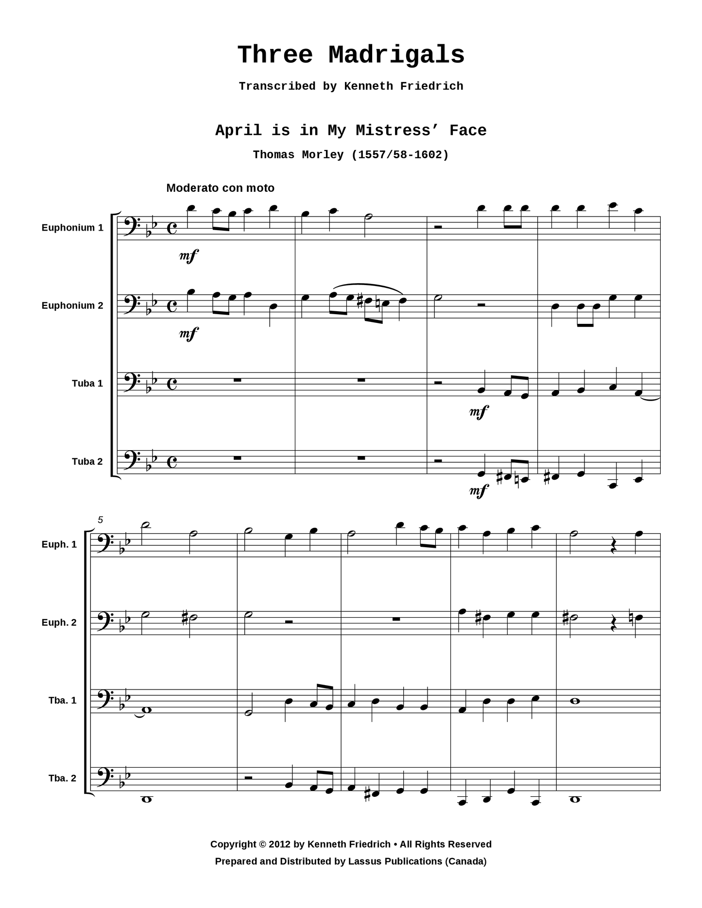 Three Madrigals