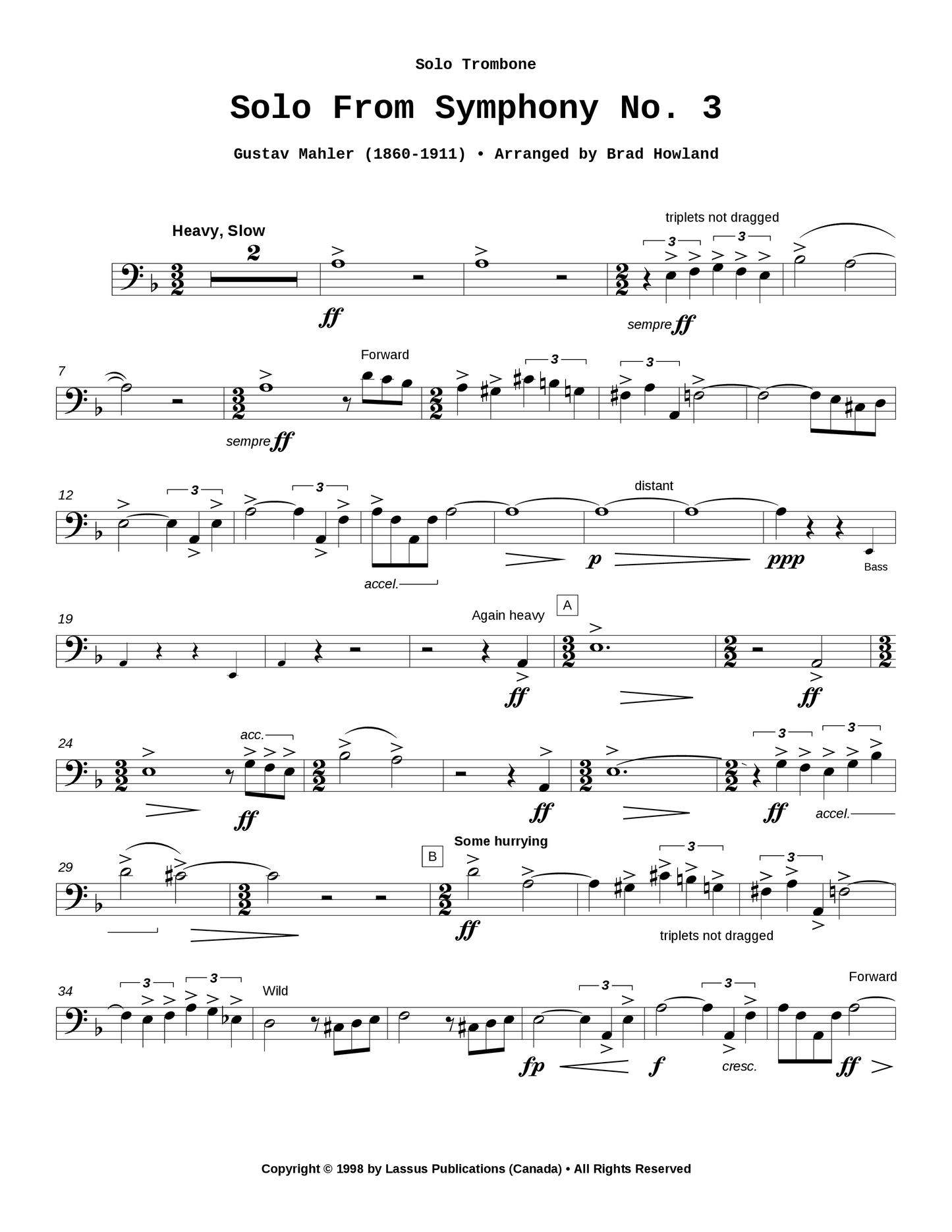 First Movement from Symphony #3