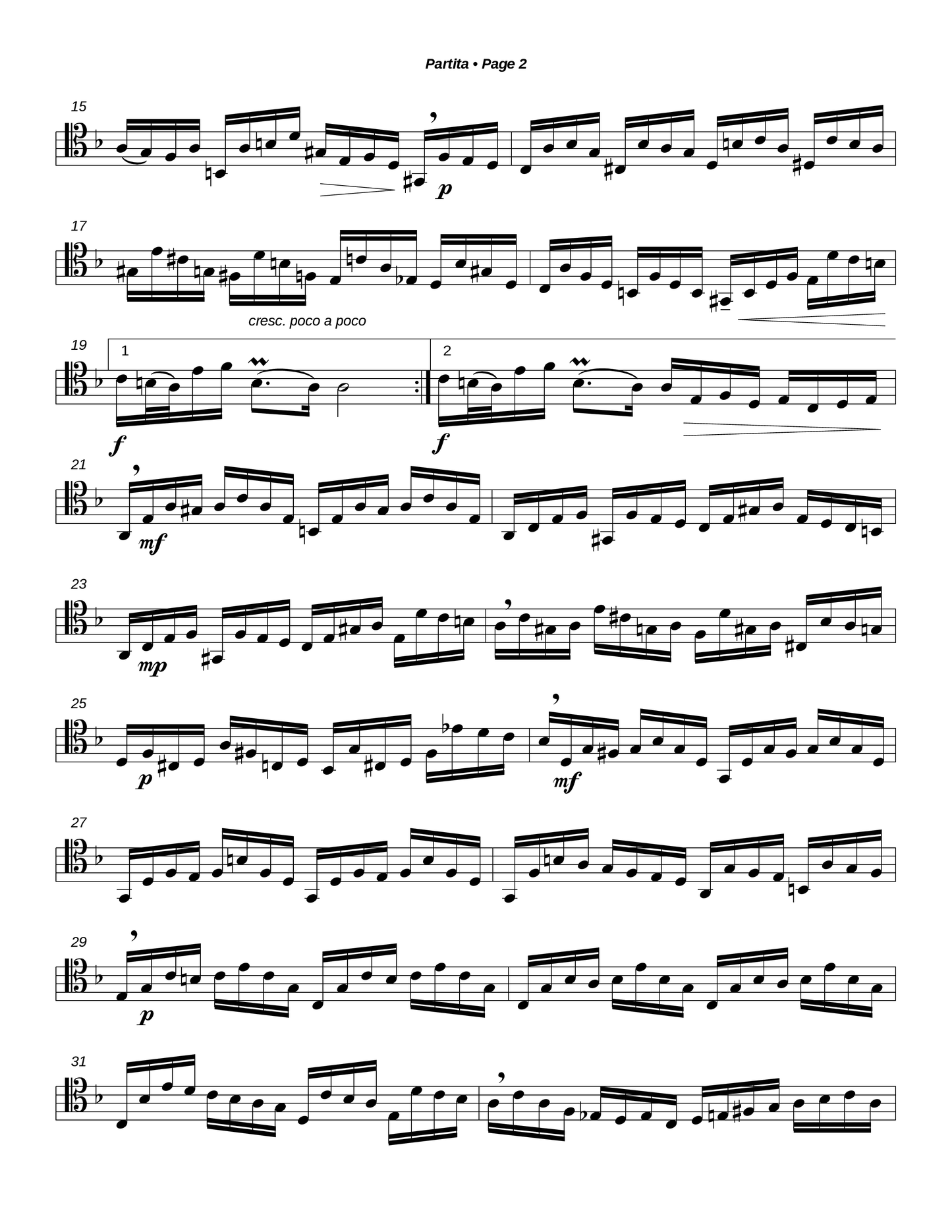 Partita for Unaccompanied Euphonium