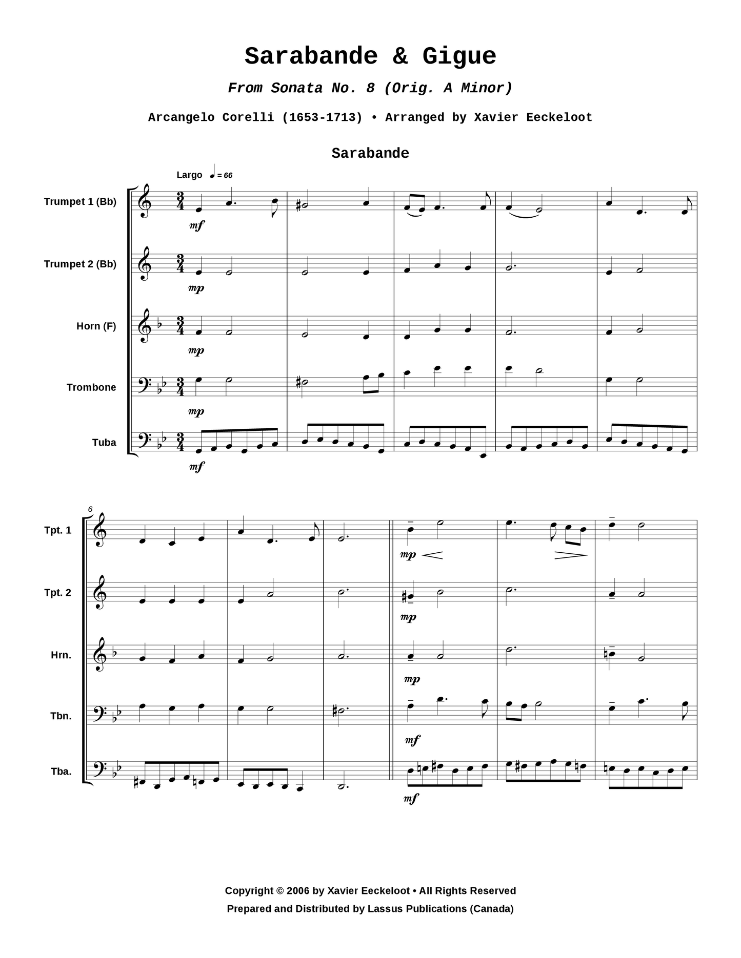 Sarabande & Gigue